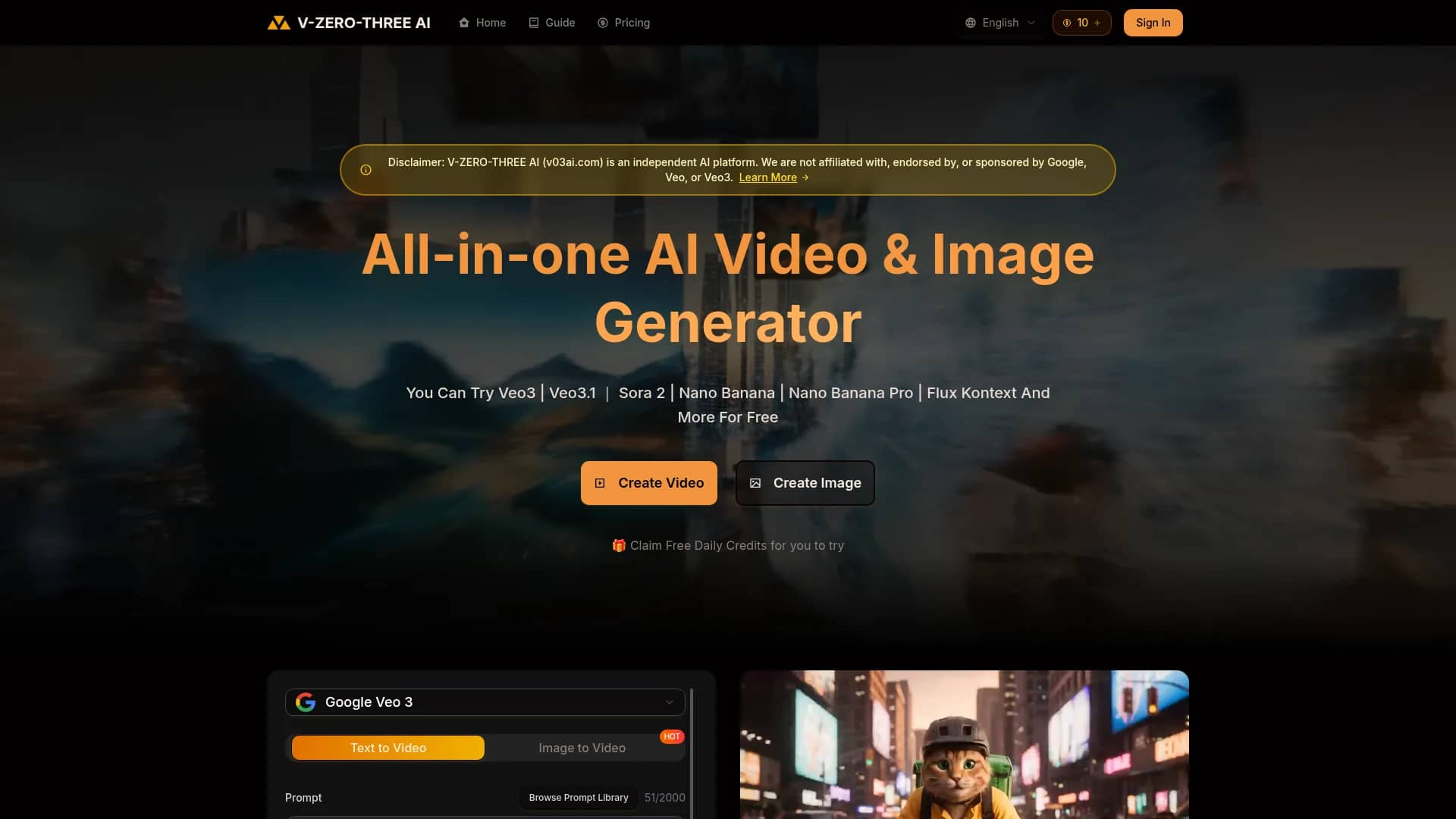 v03-ai homepage