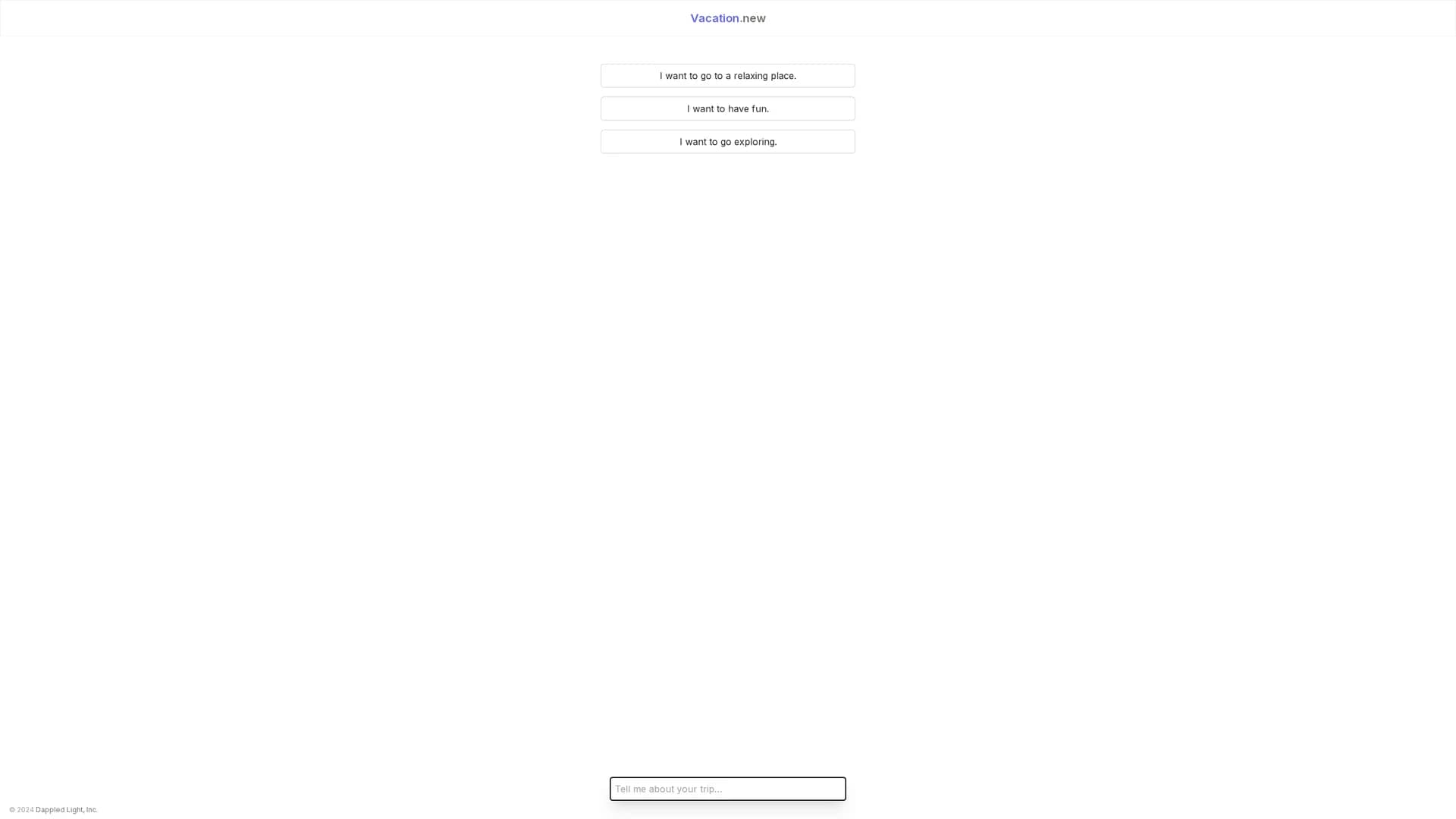 vacation-new homepage