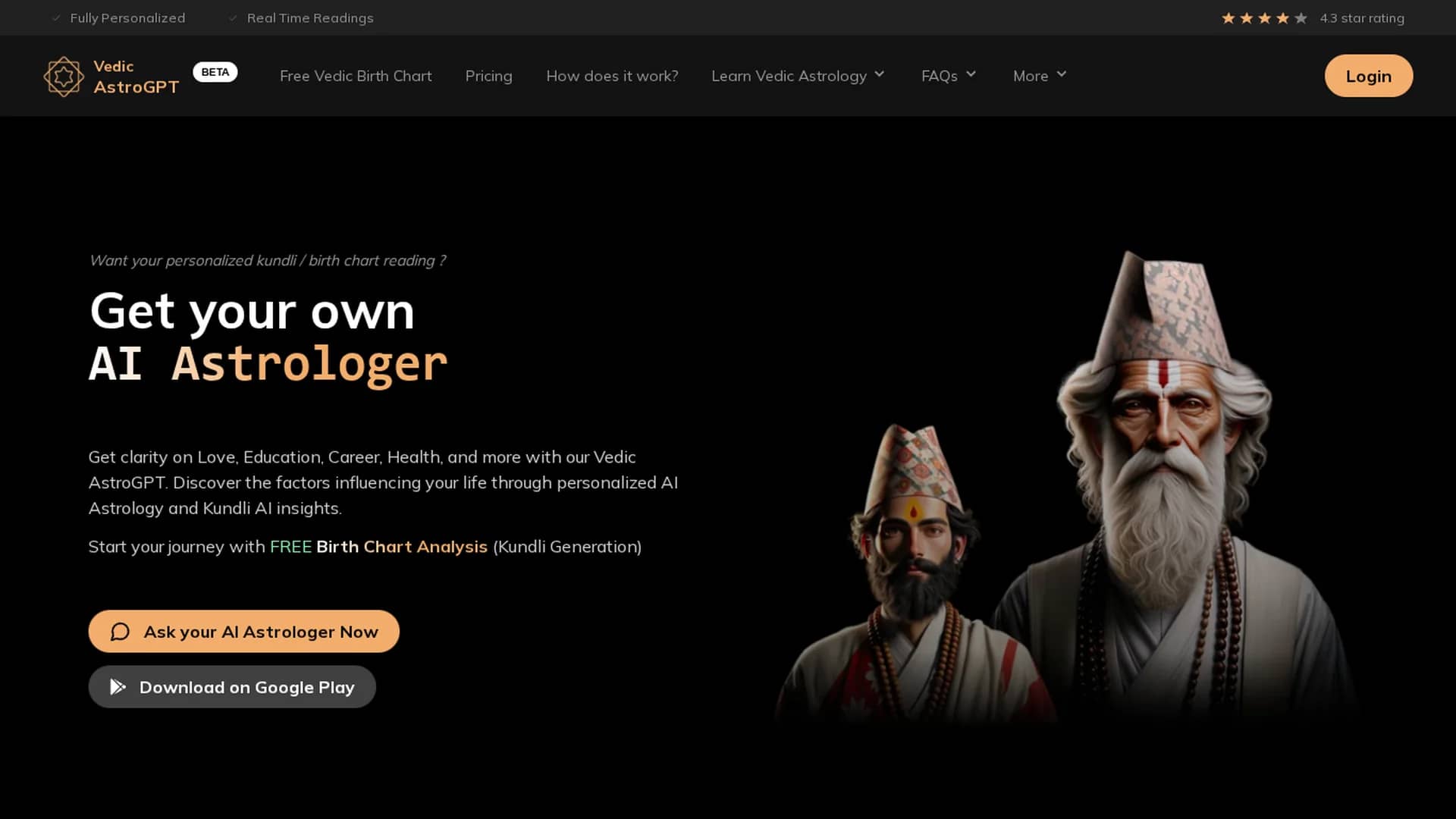 vedicastrogpt homepage