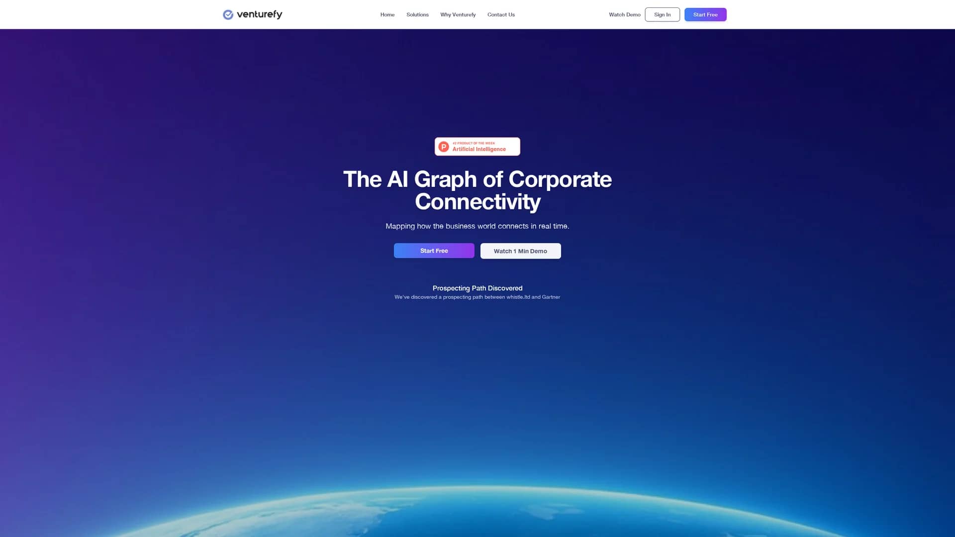 venturefy-ai homepage