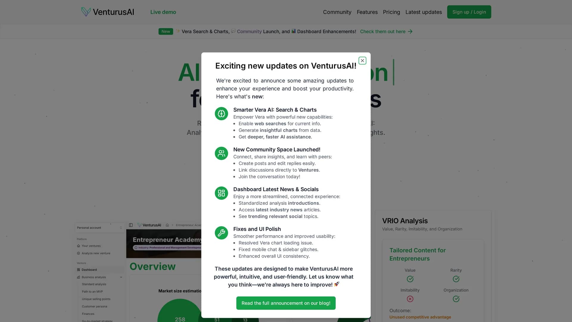 venturusai homepage