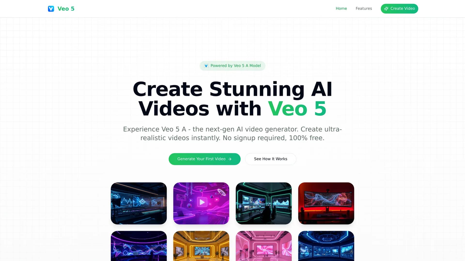 veo-5-ai homepage
