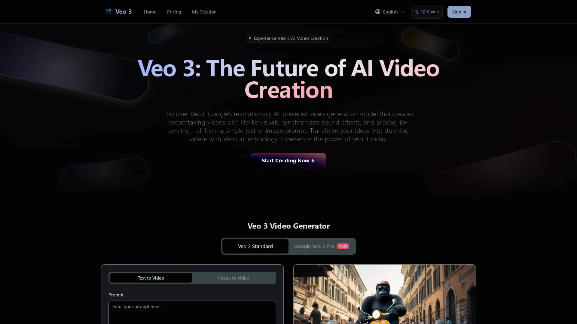 veo3ai-org homepage