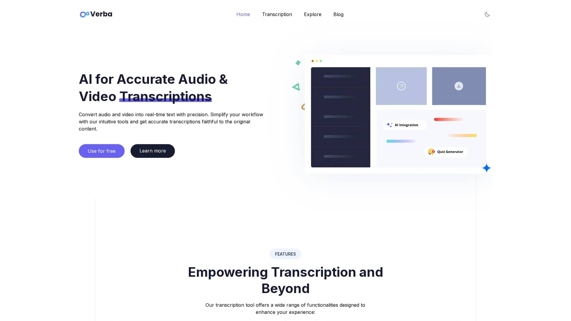 verbaai-pro homepage