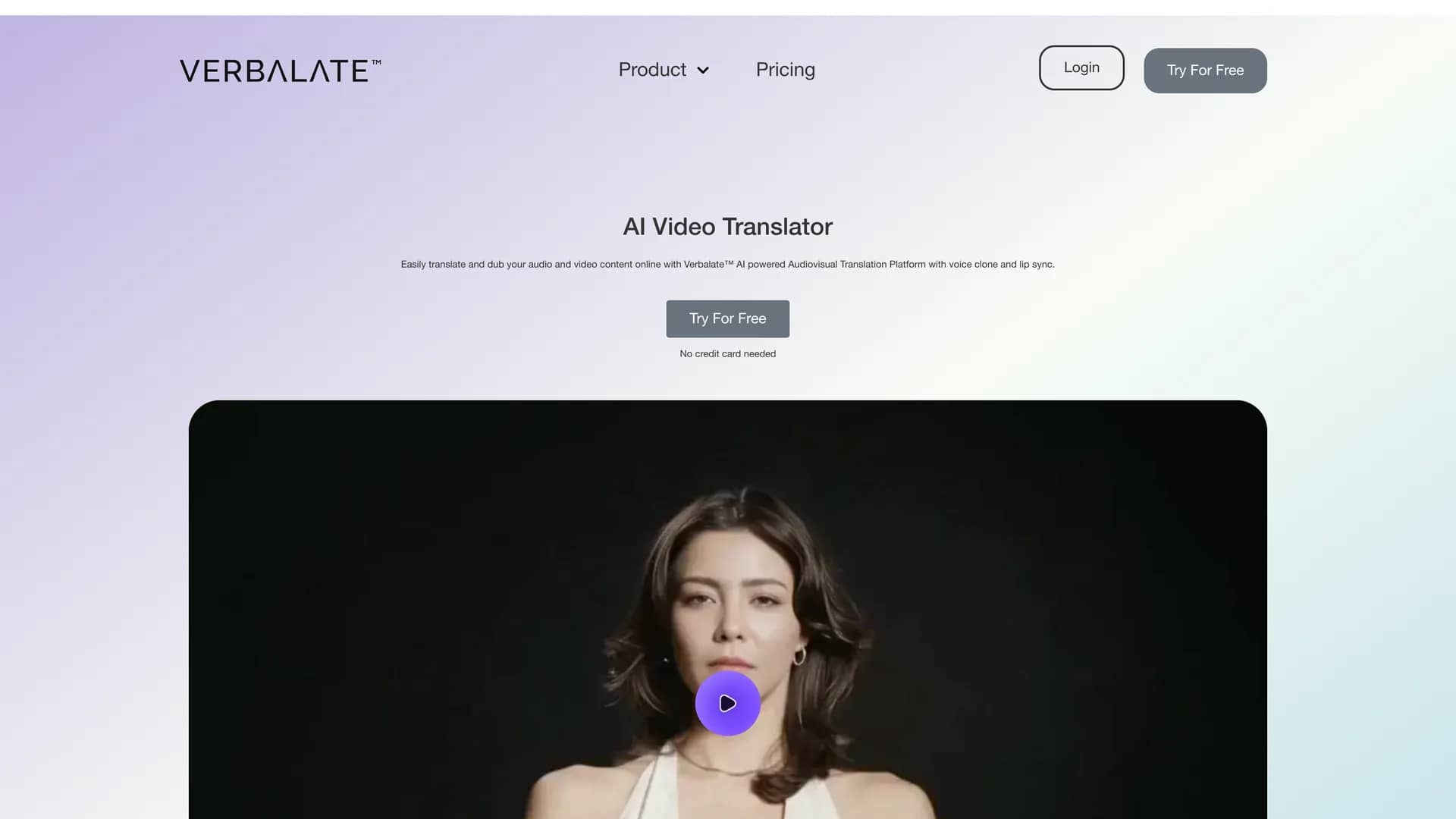 verbalate homepage