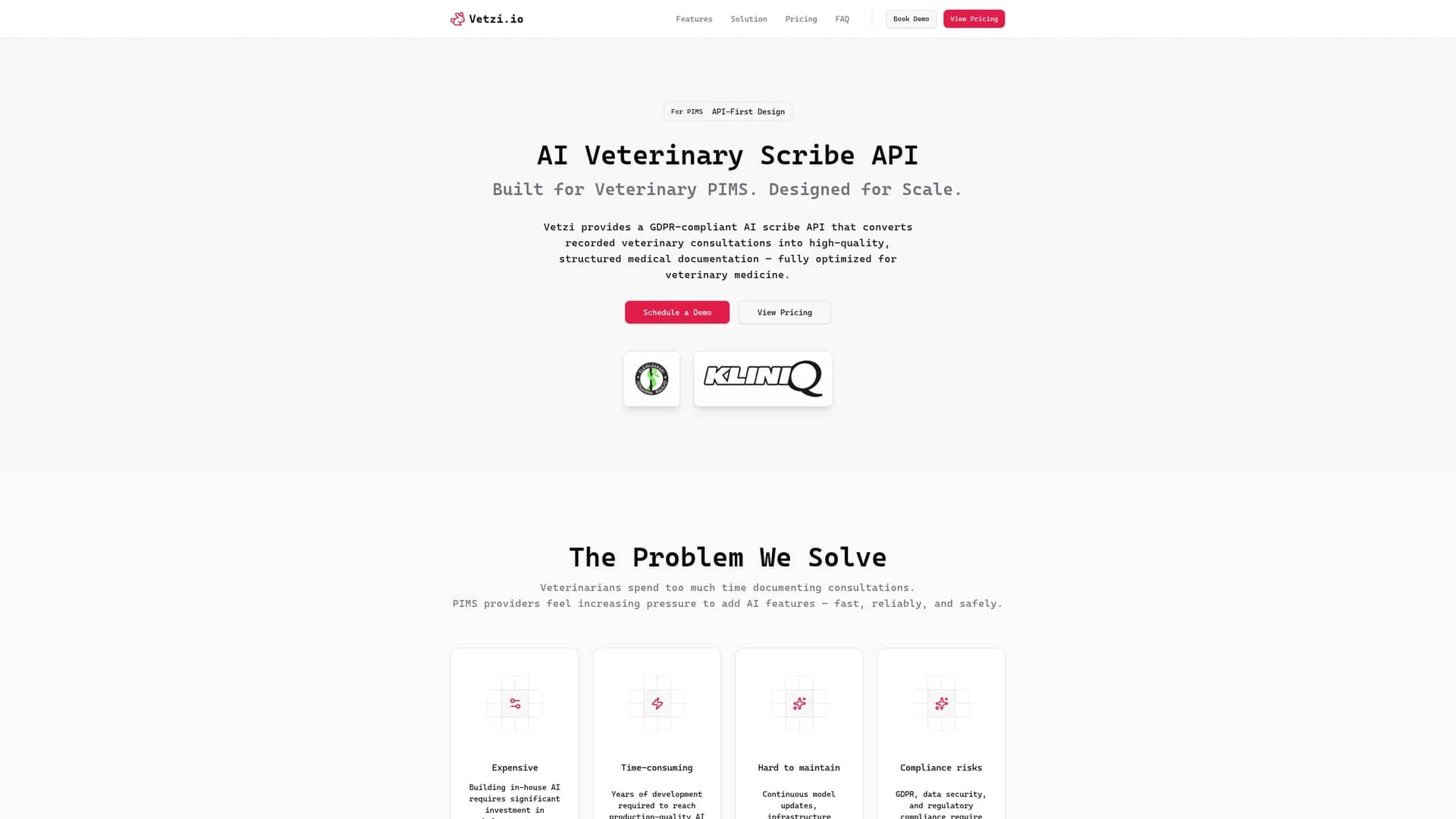 vetzi-io homepage