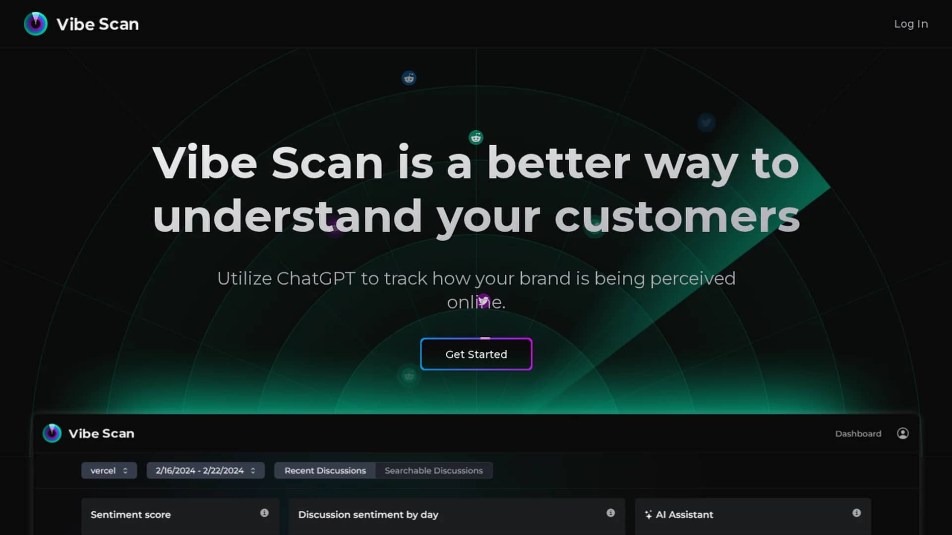 vibe-scan homepage