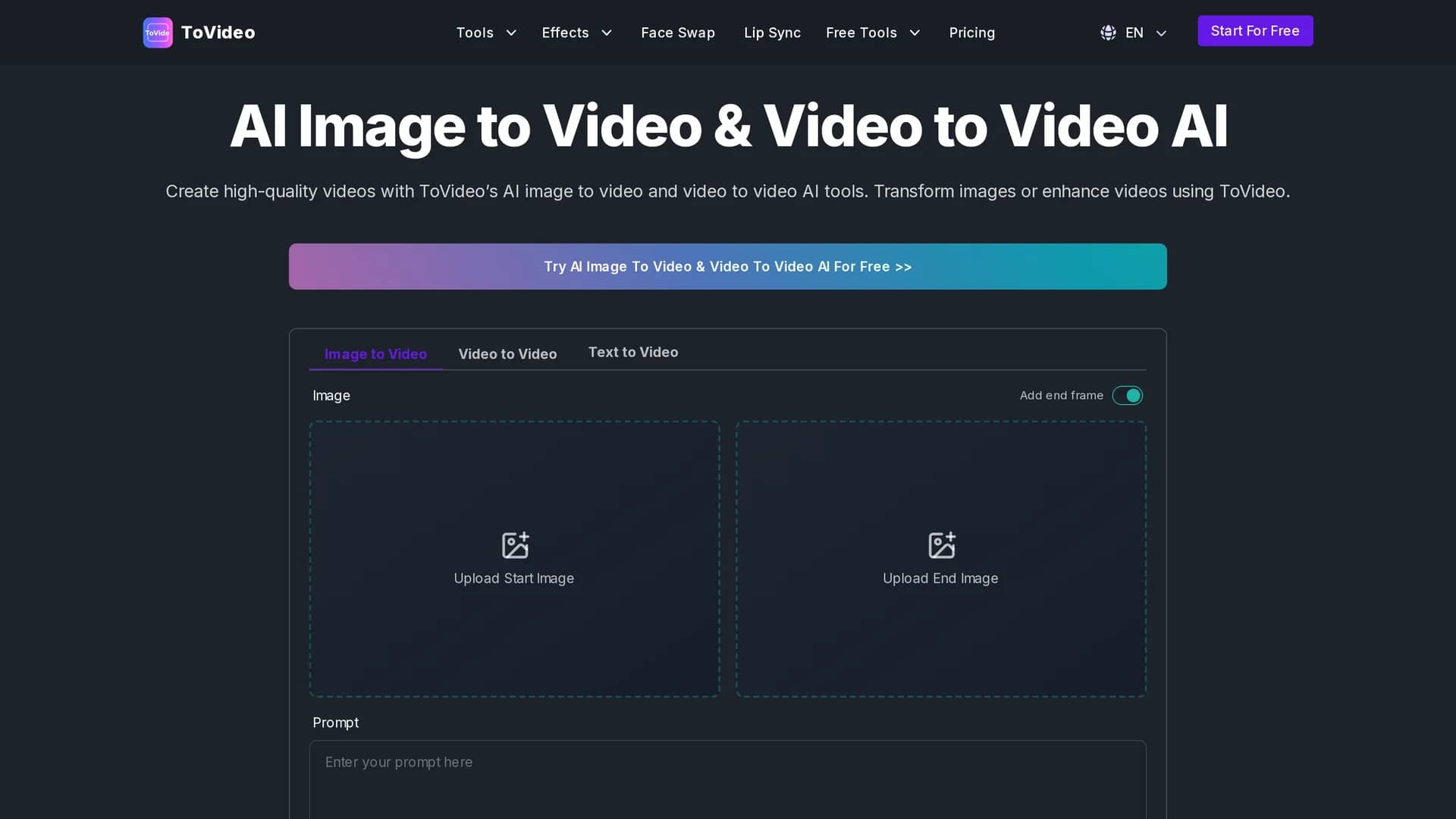 video-studio homepage