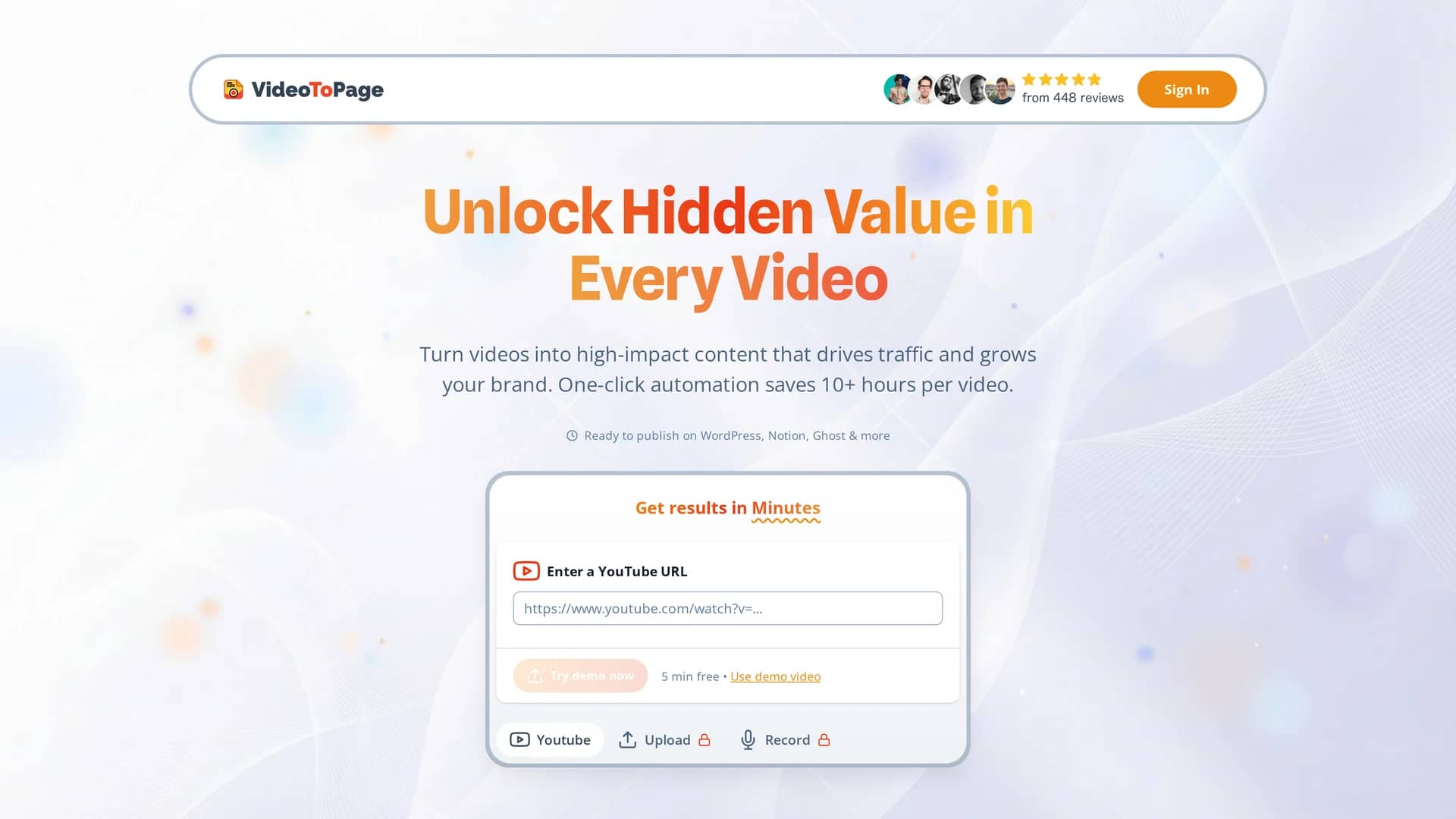 videotopage homepage