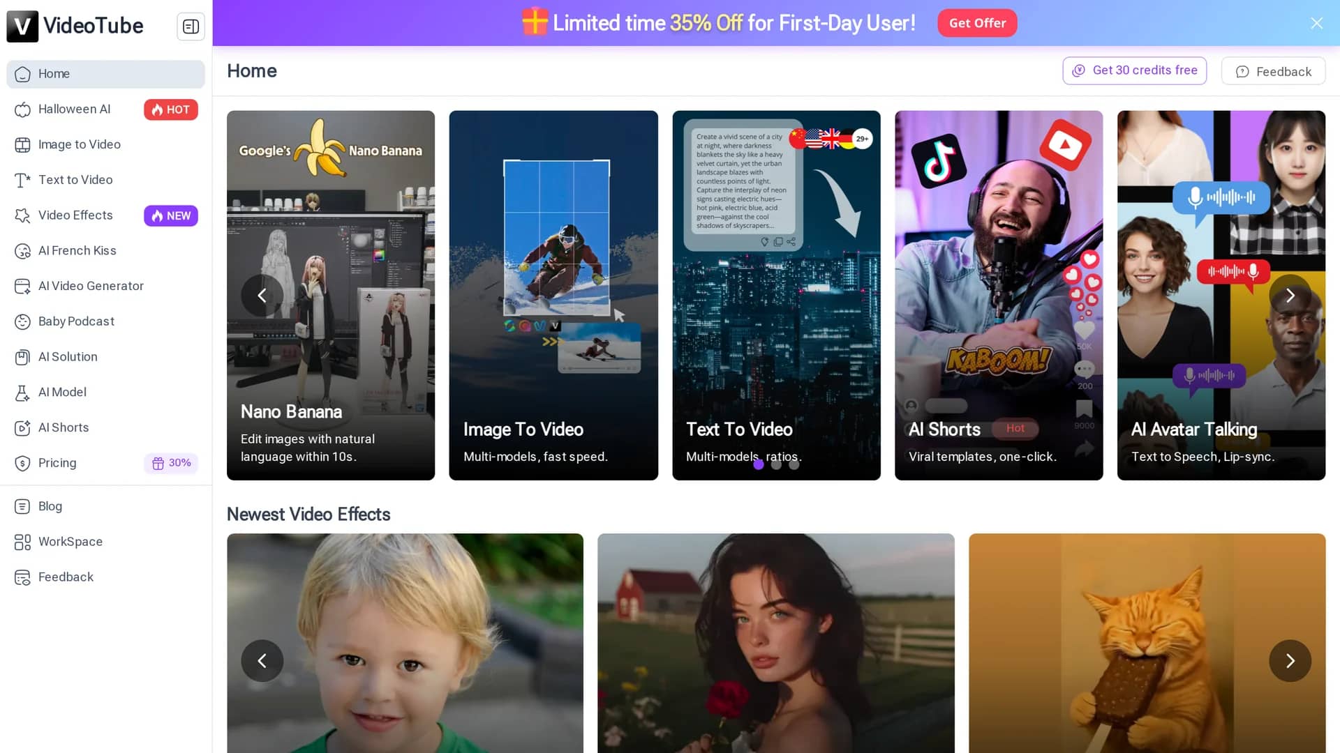 videotube homepage
