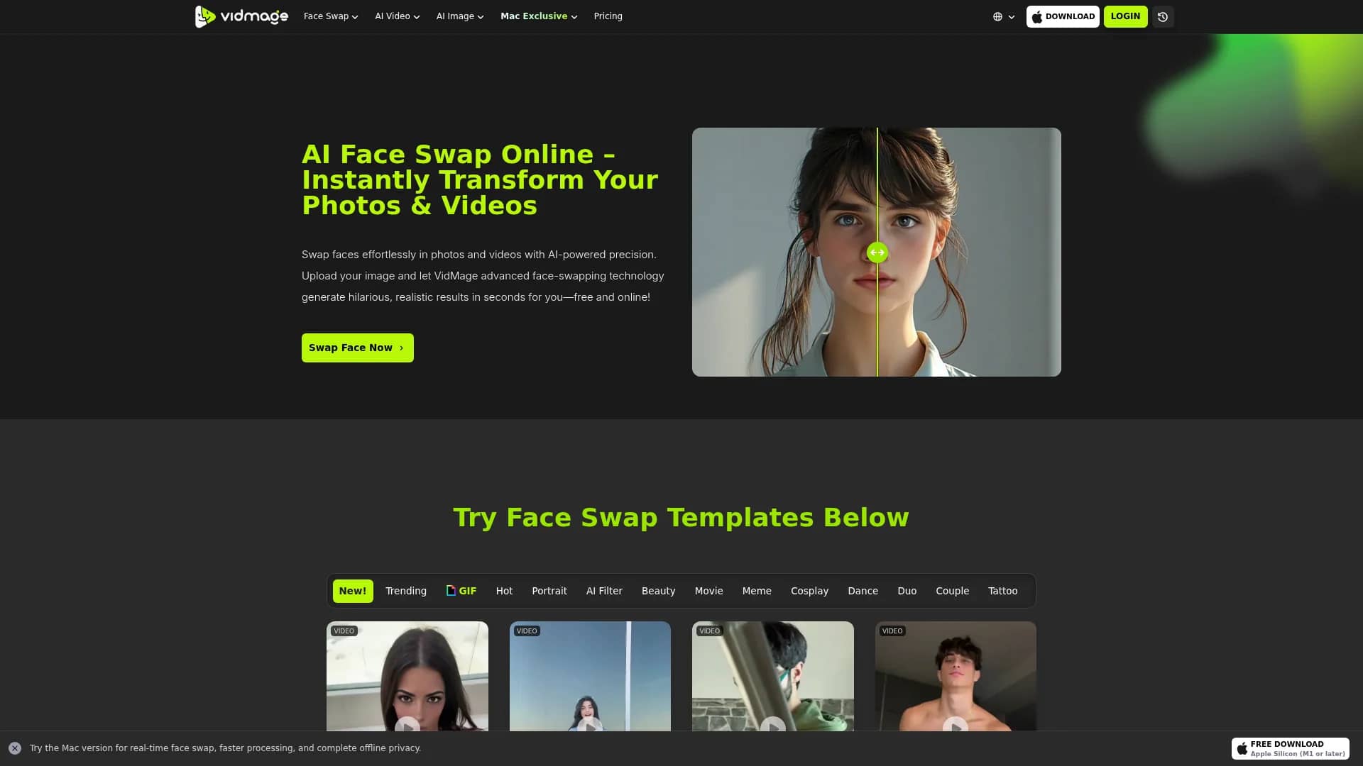 vidmage homepage