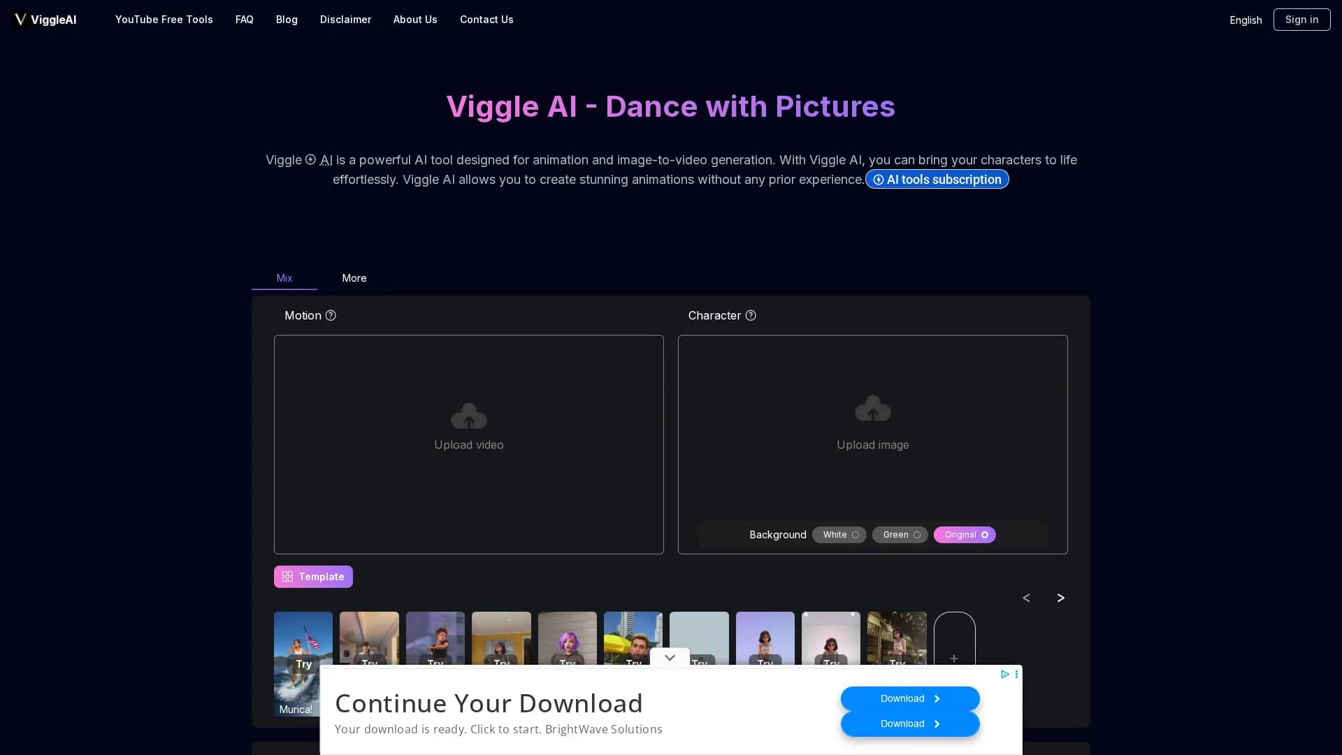 viggleai homepage