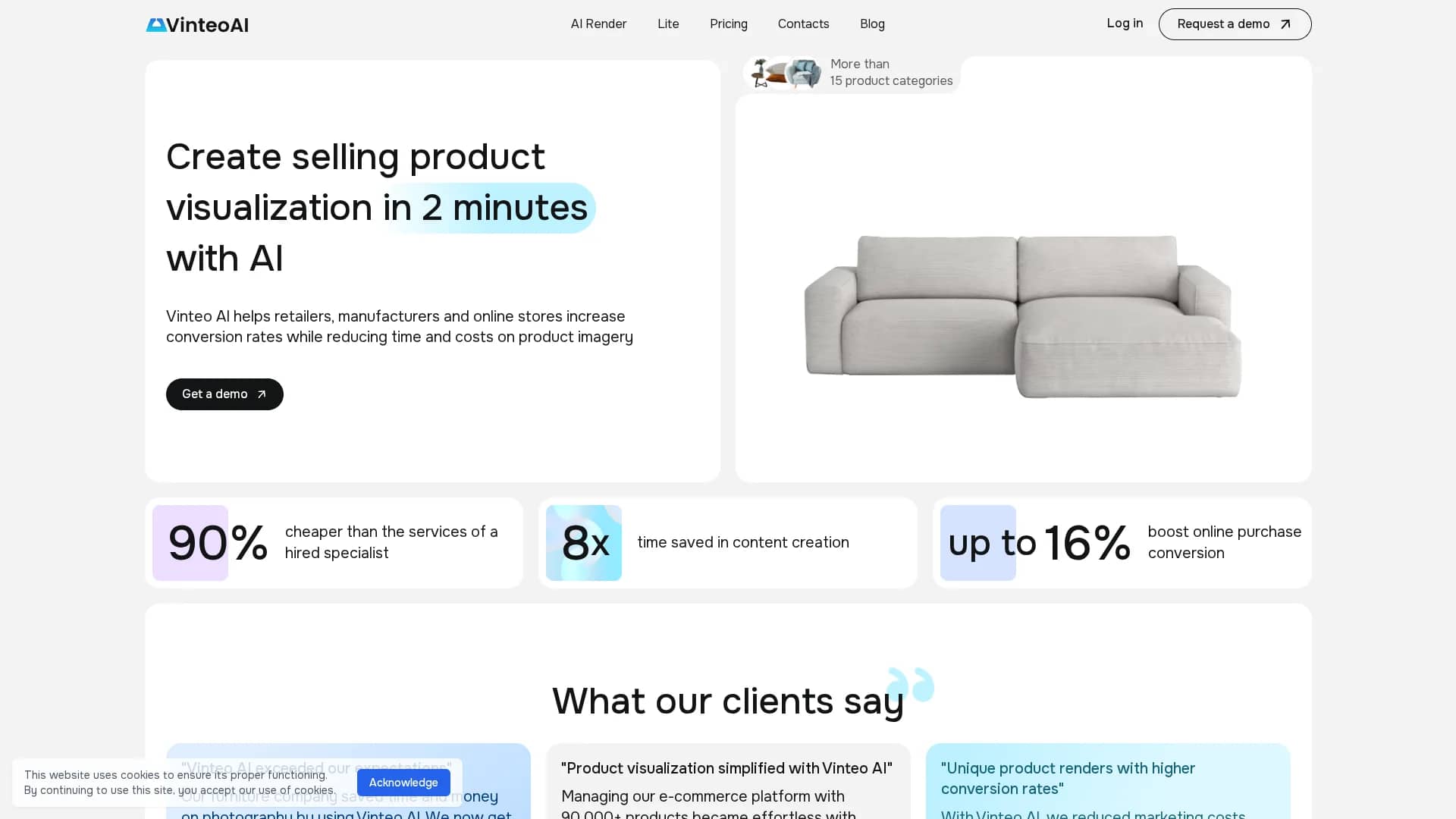 vinteo-ai homepage