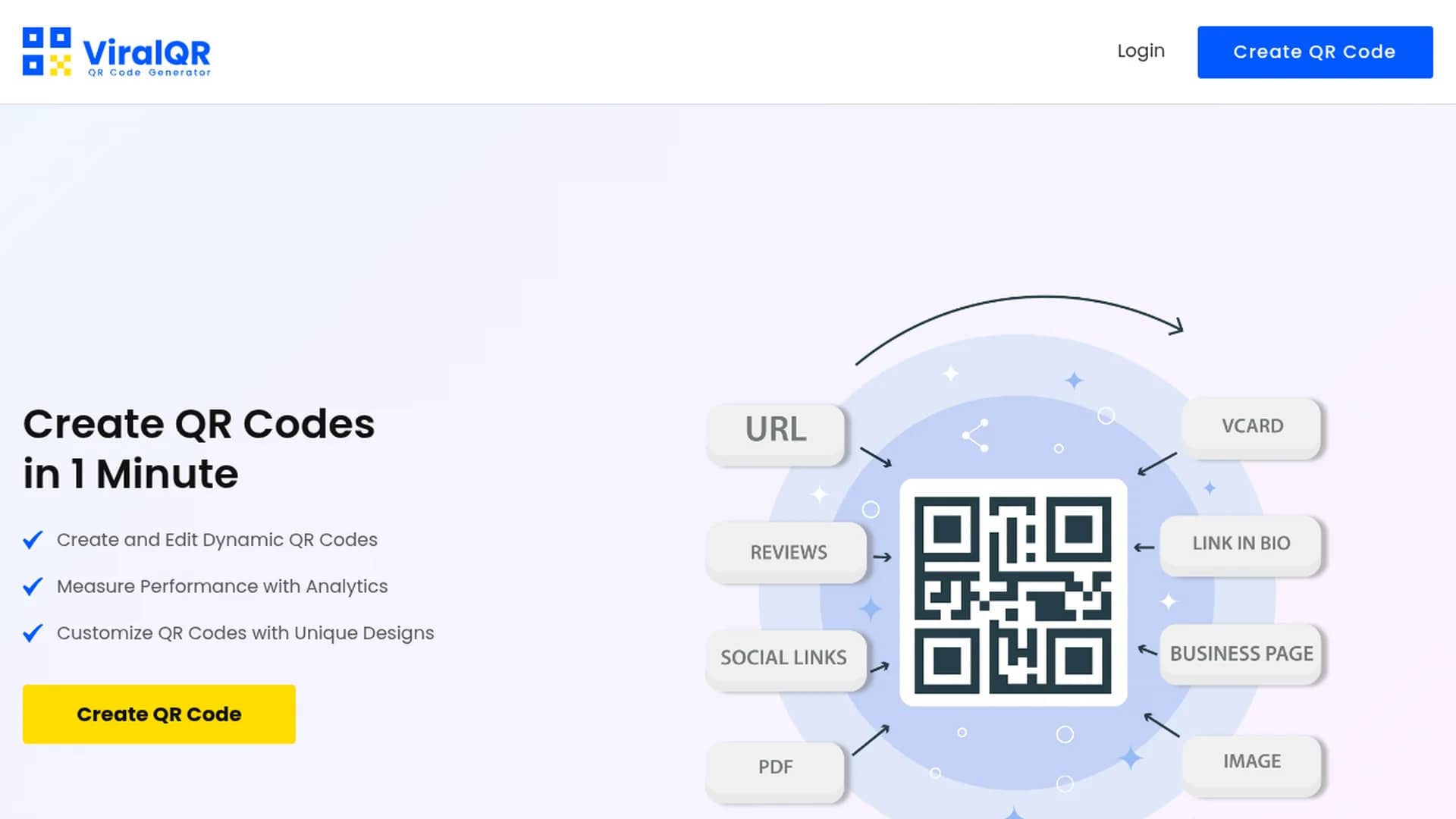 viralqr homepage
