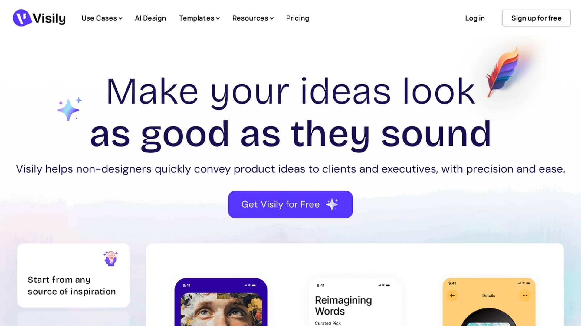 visily homepage