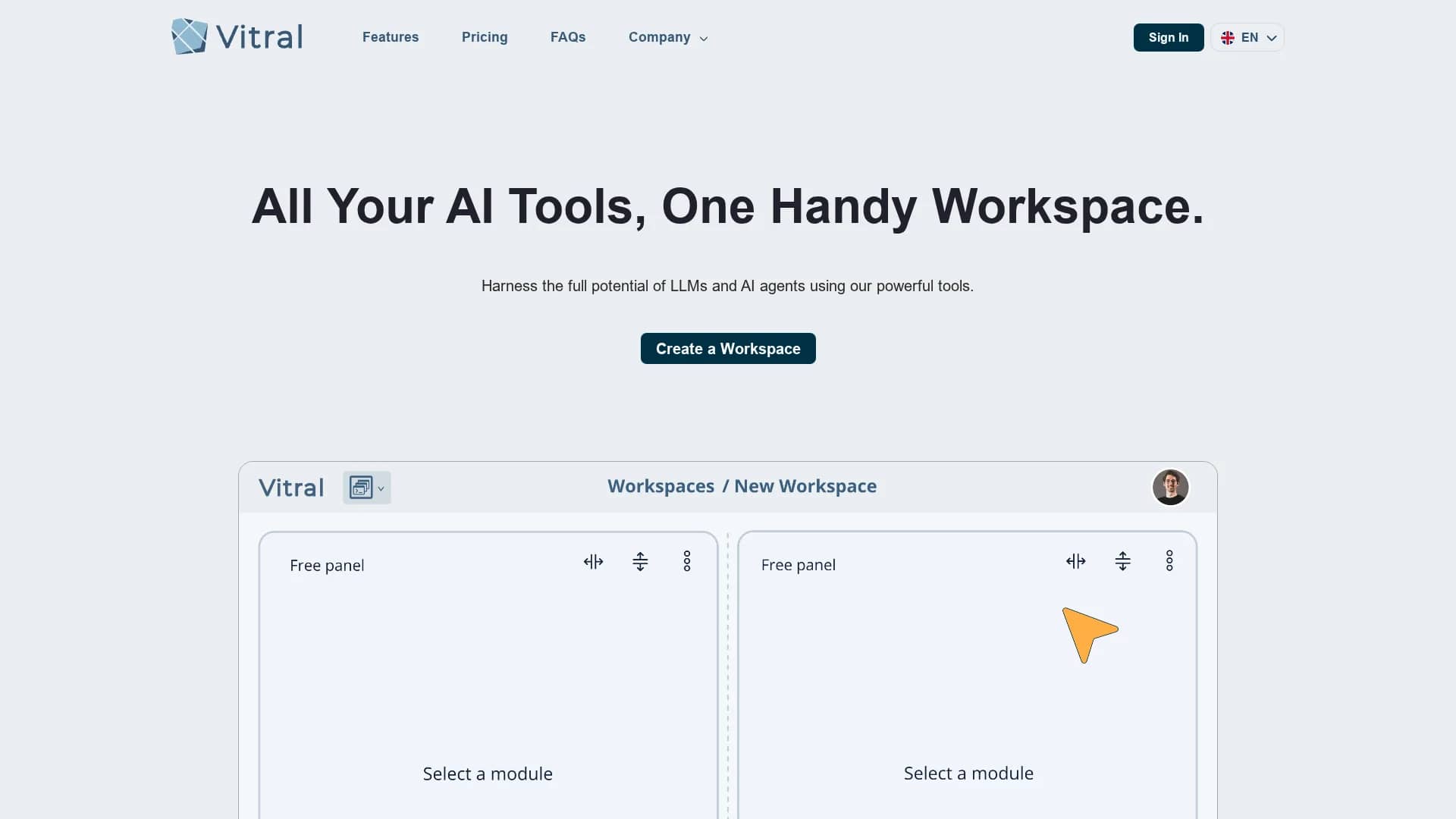 vitral-ai homepage