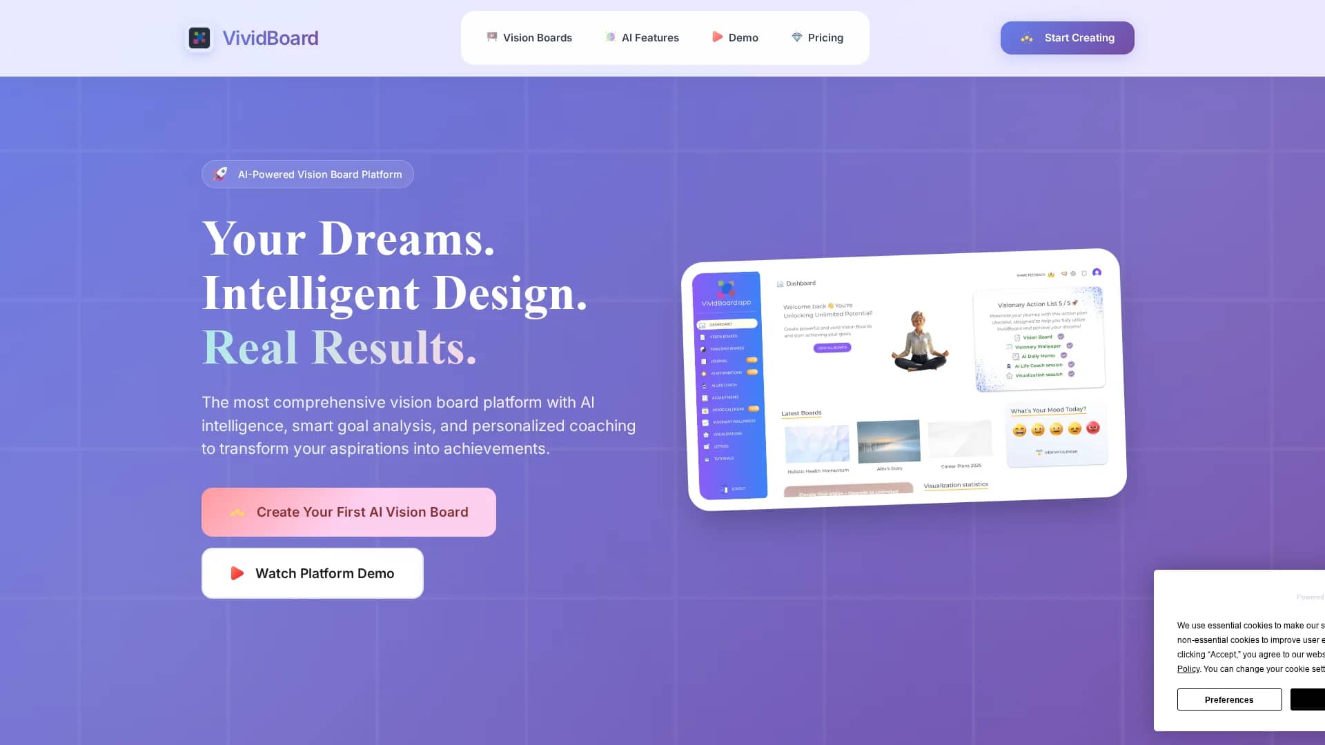 vividboard-app homepage