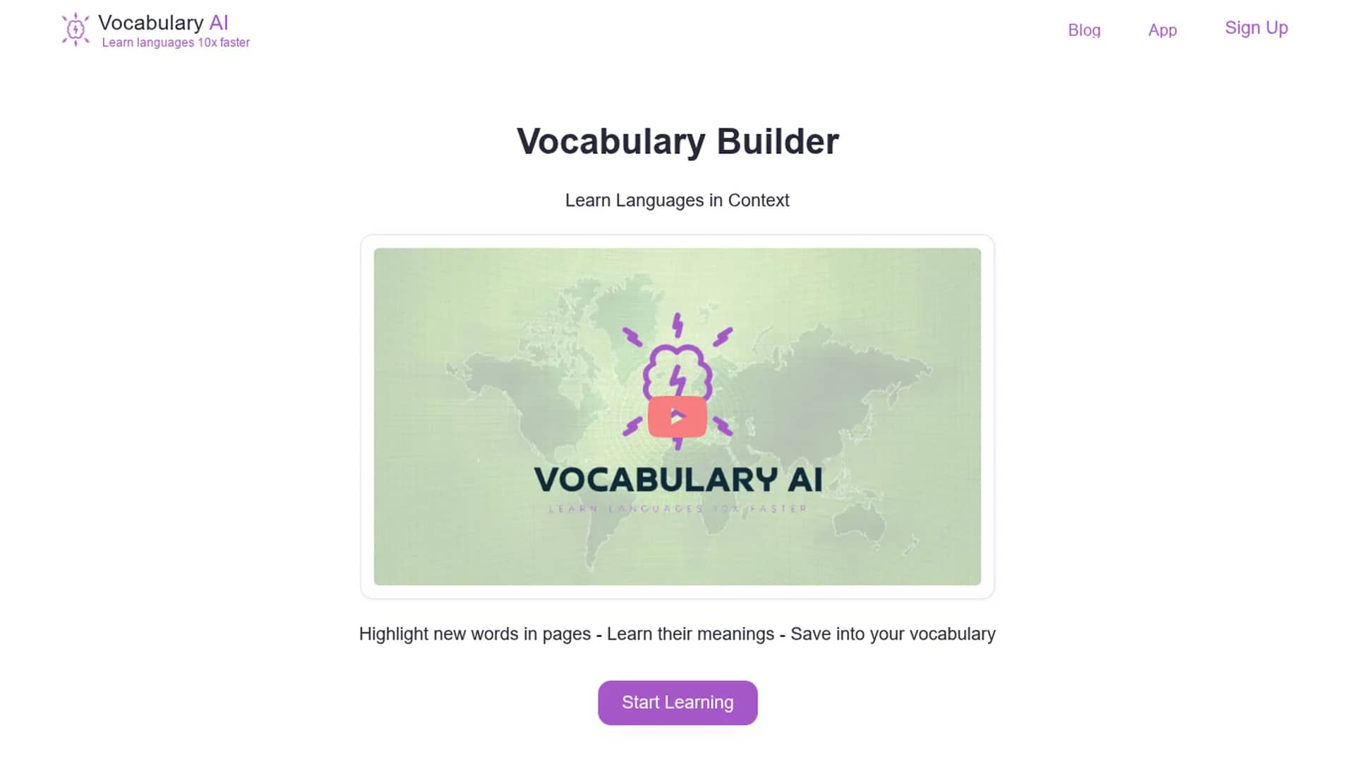 vocabulary-builder homepage