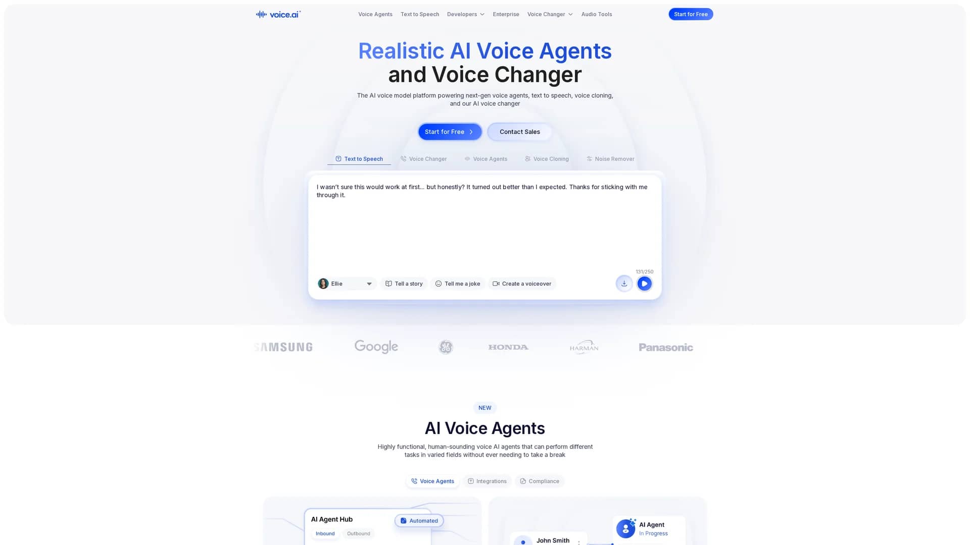 voice-ai homepage