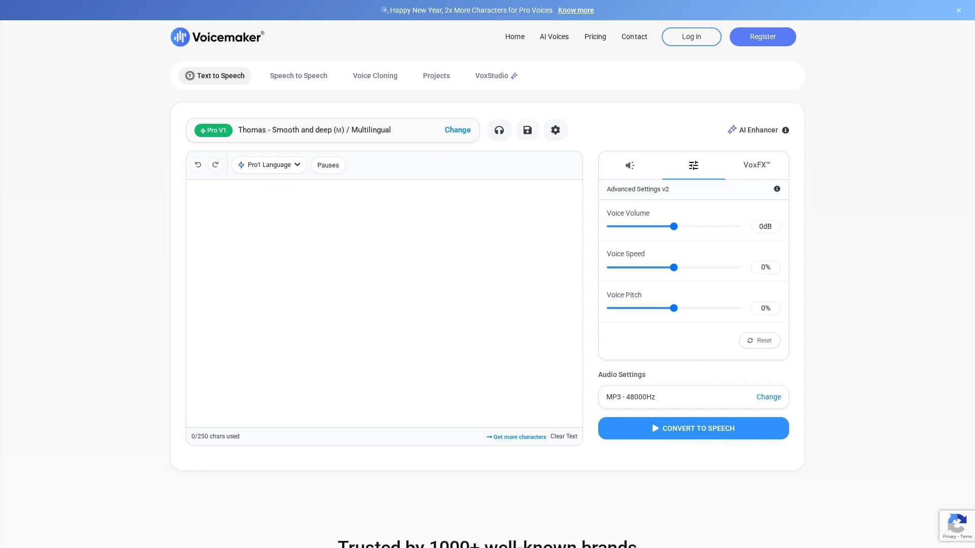 voicemaker homepage