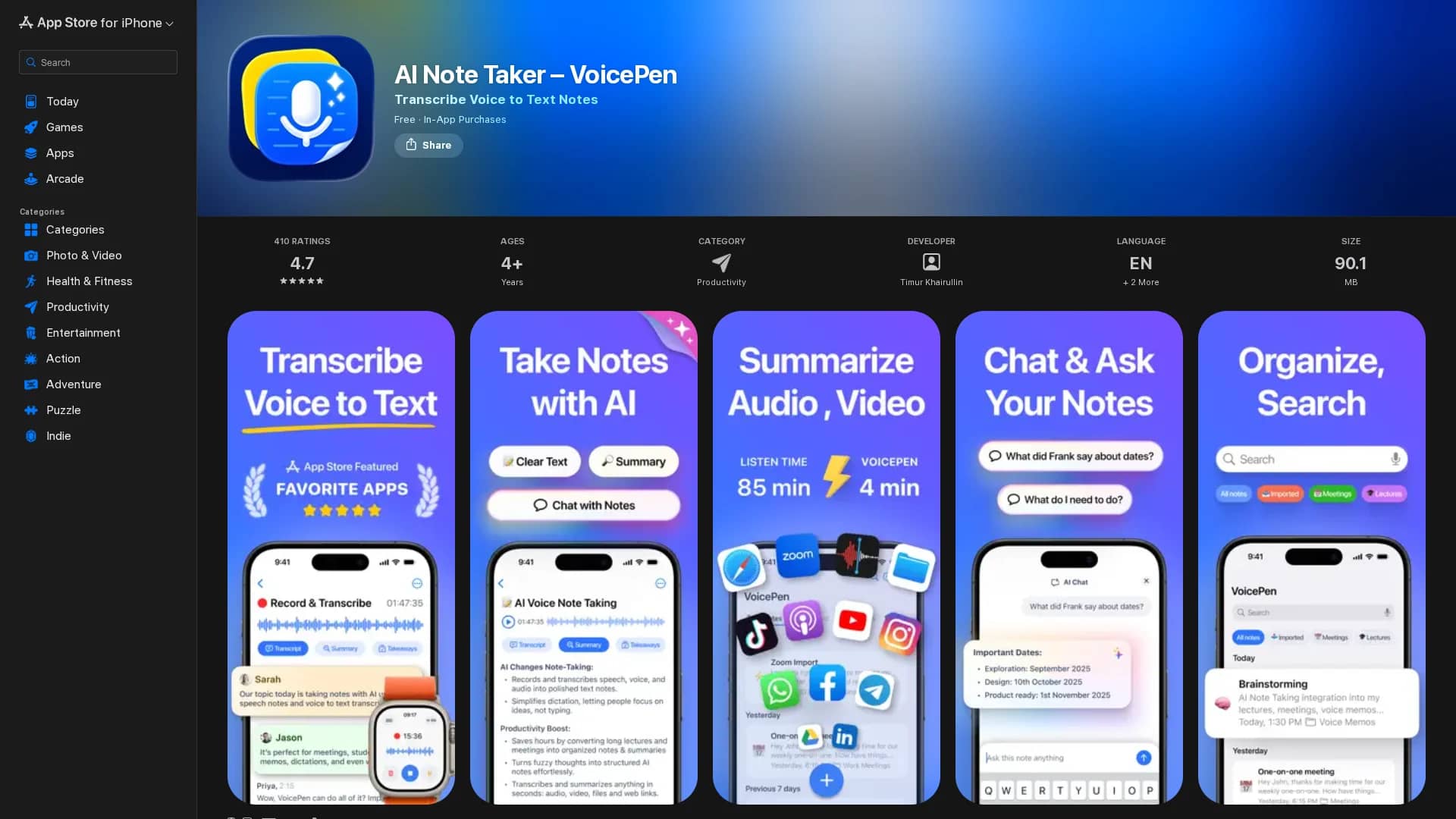 voicepen-app homepage