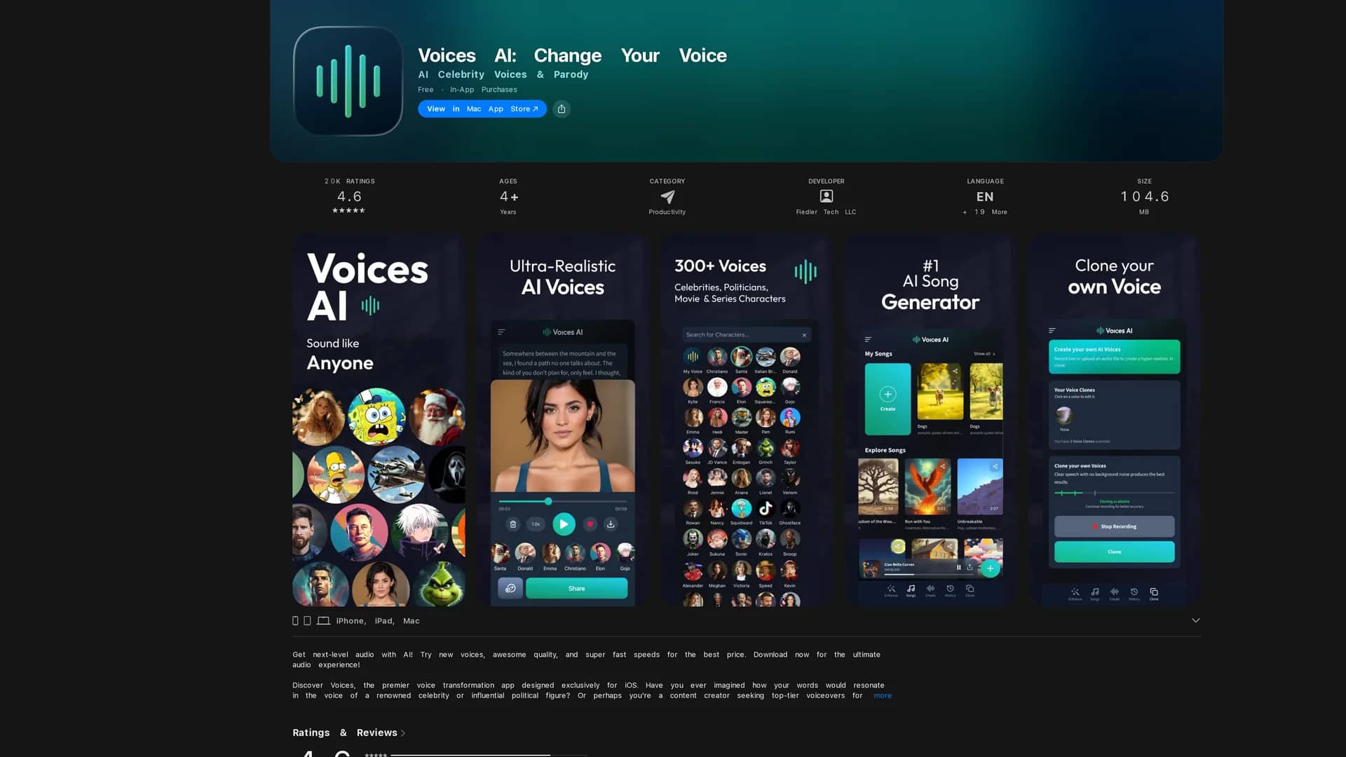 voices-ai-change-your-voice homepage