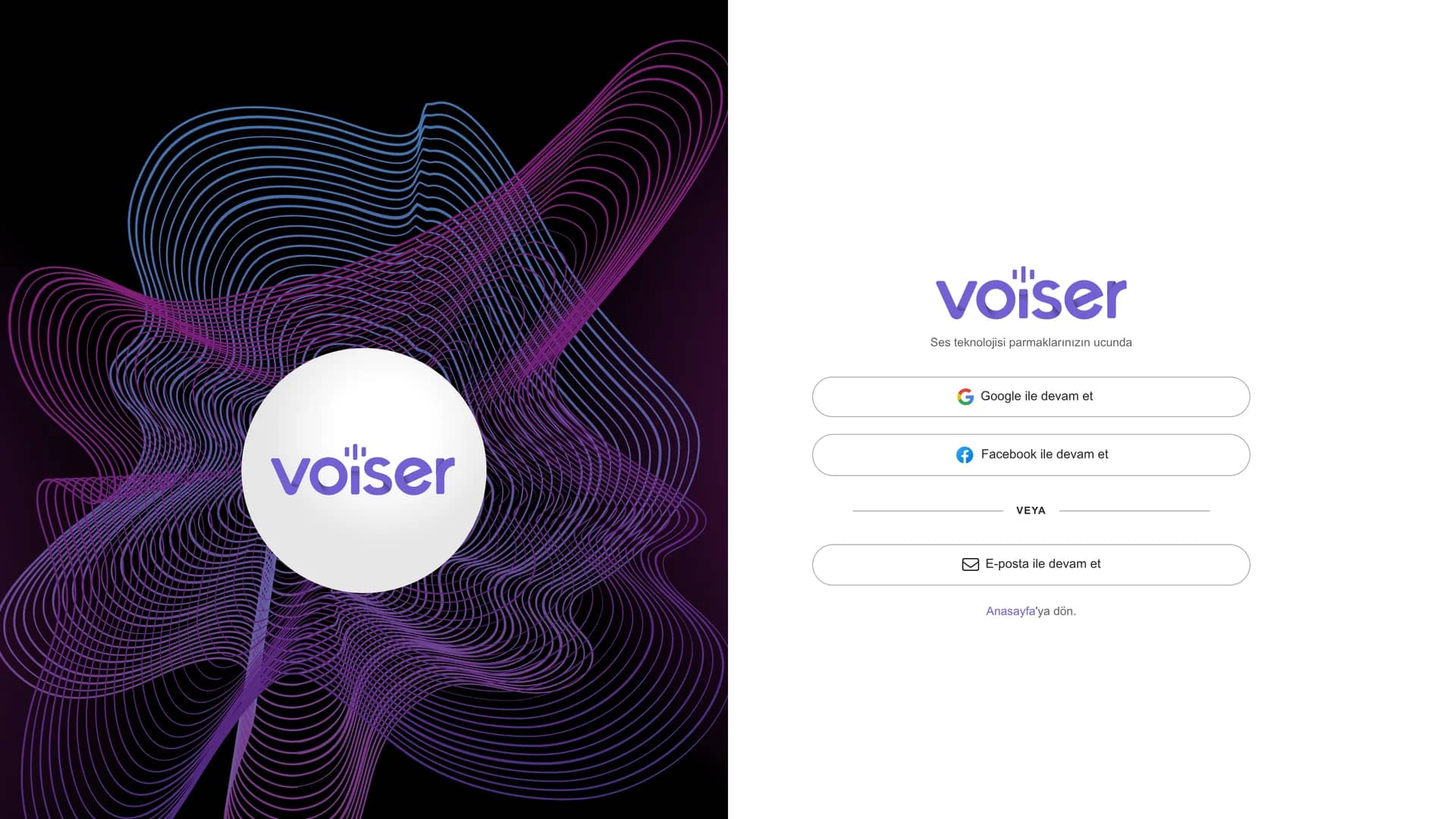 voiser homepage
