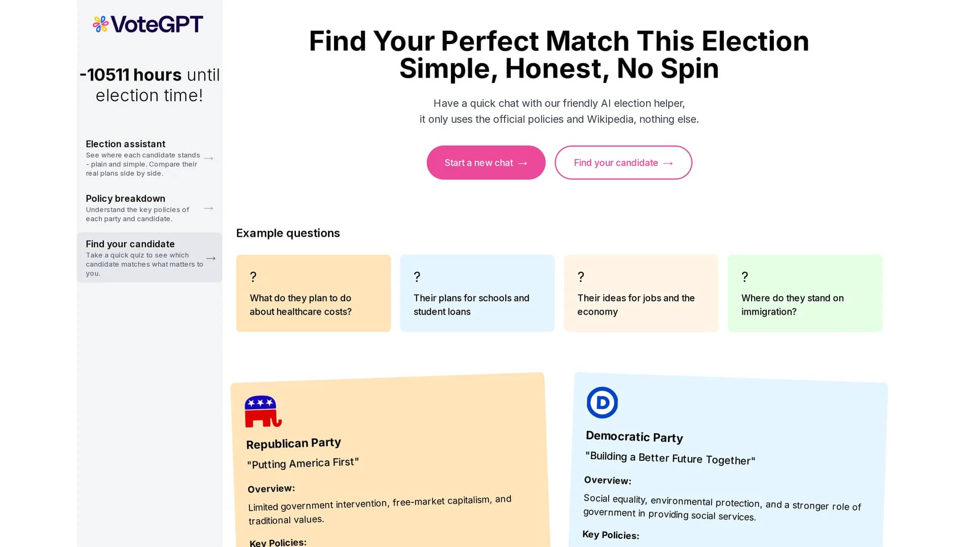 votegpt homepage