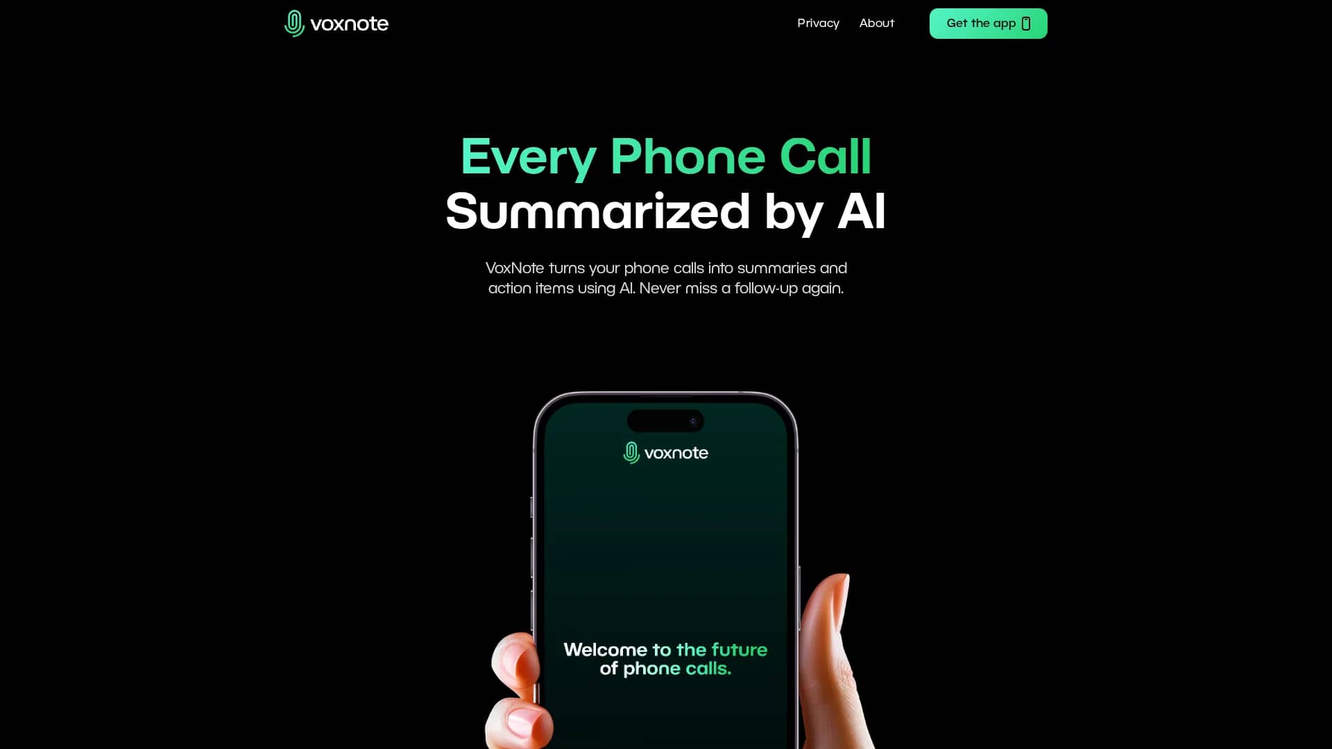 voxnote homepage
