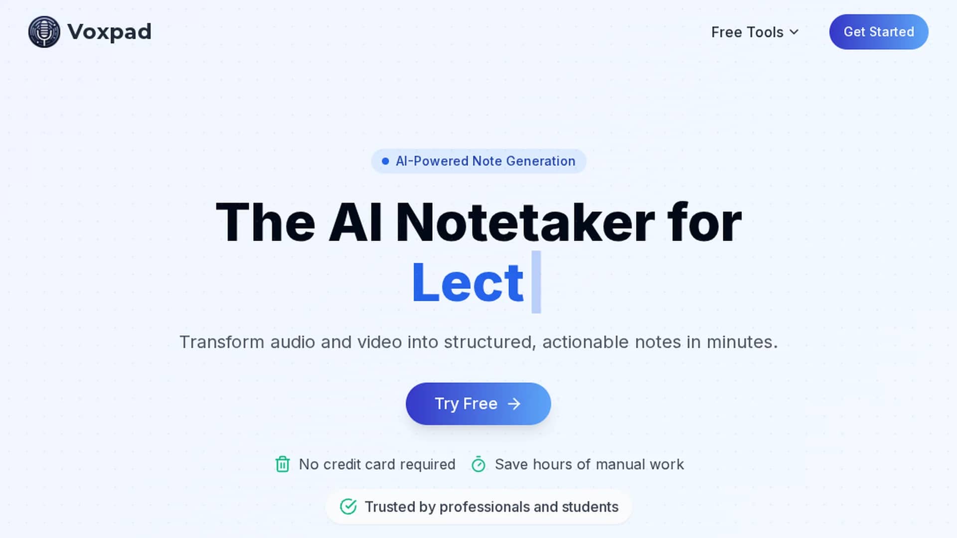 voxpad homepage