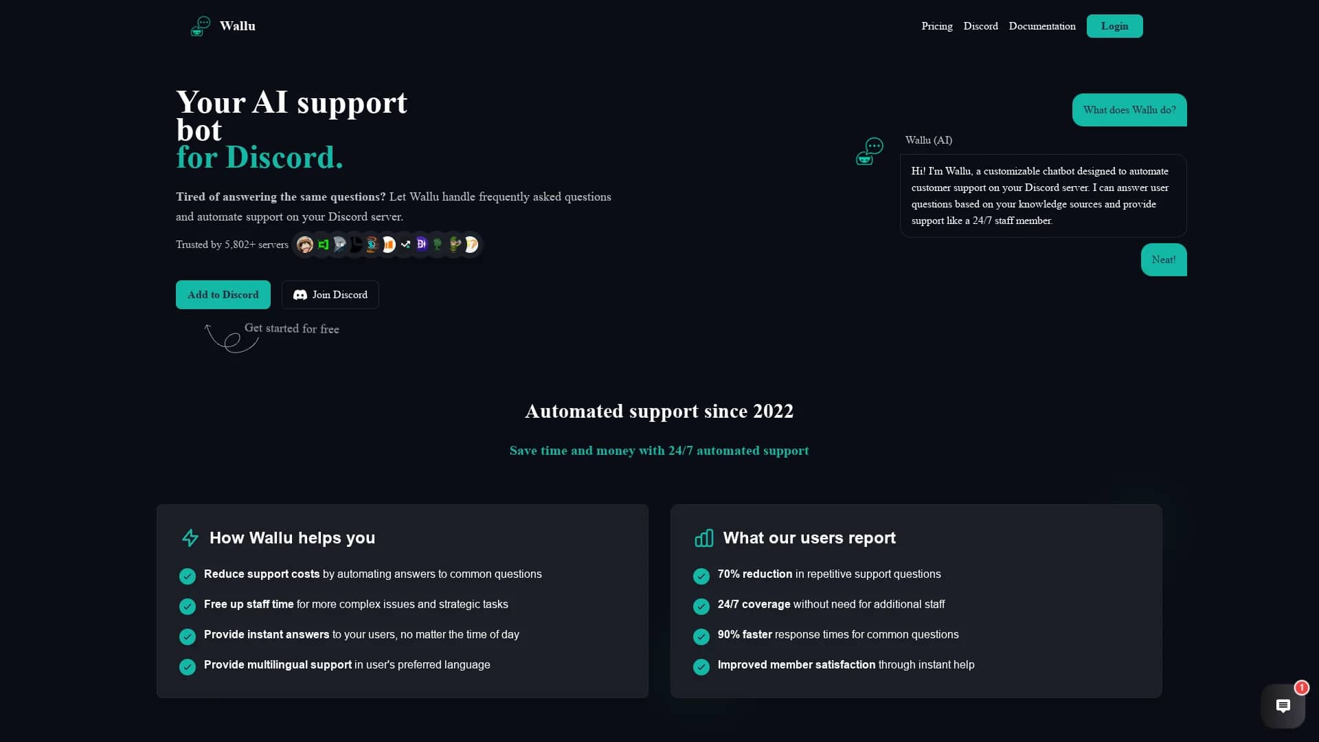 wallu homepage
