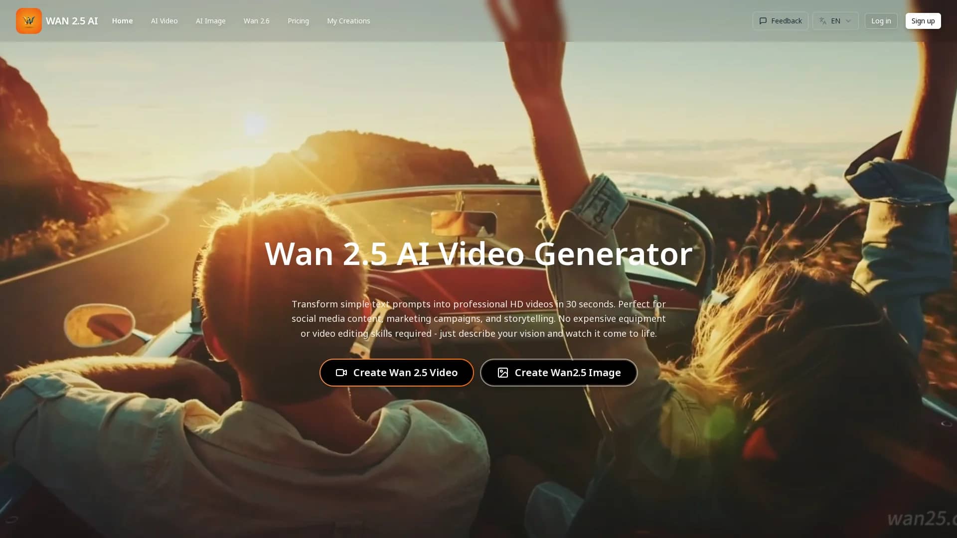 wan-2-5-ai homepage