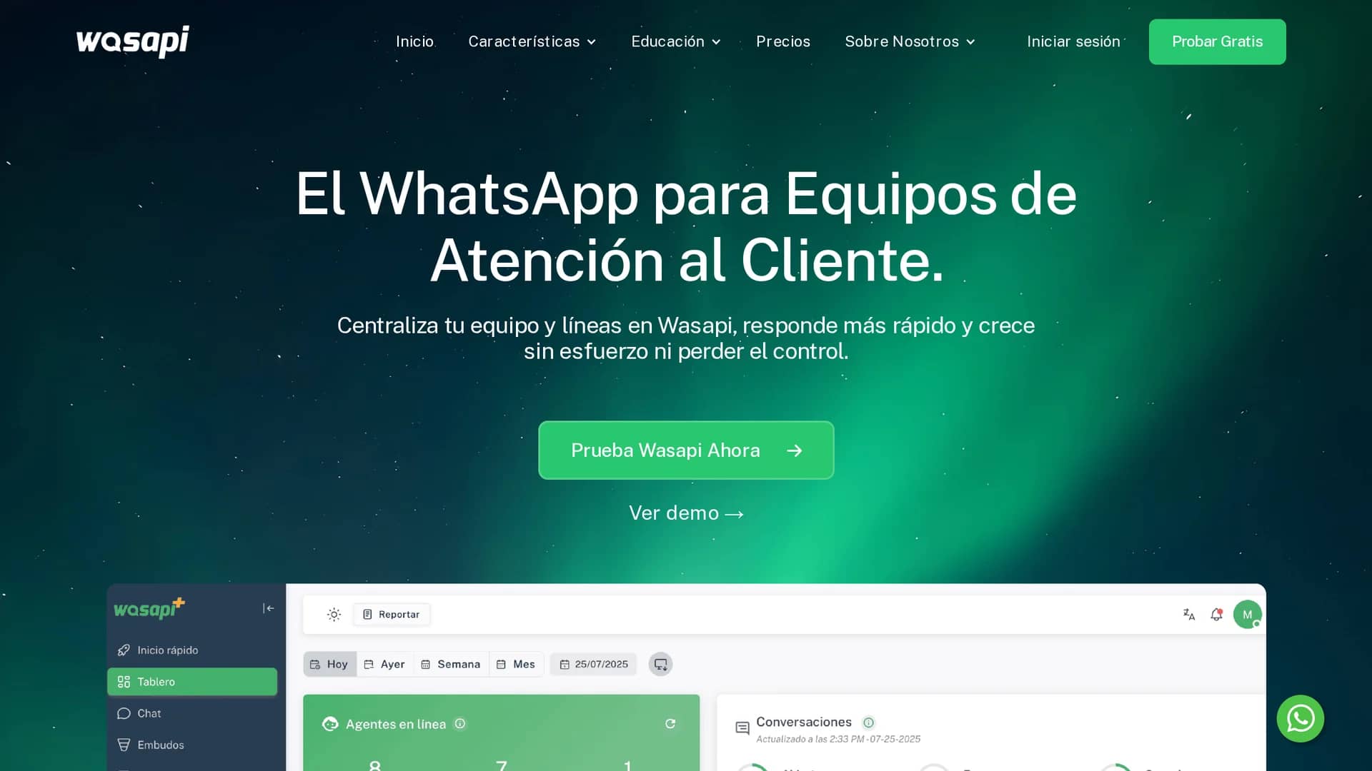 wasapi homepage