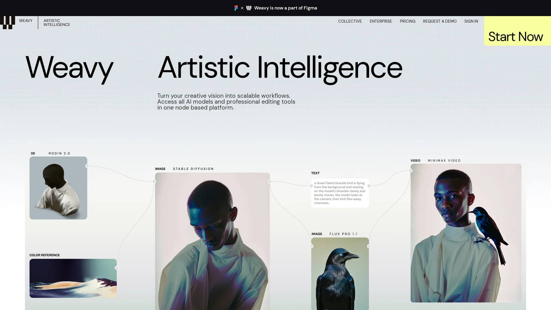 weavy homepage