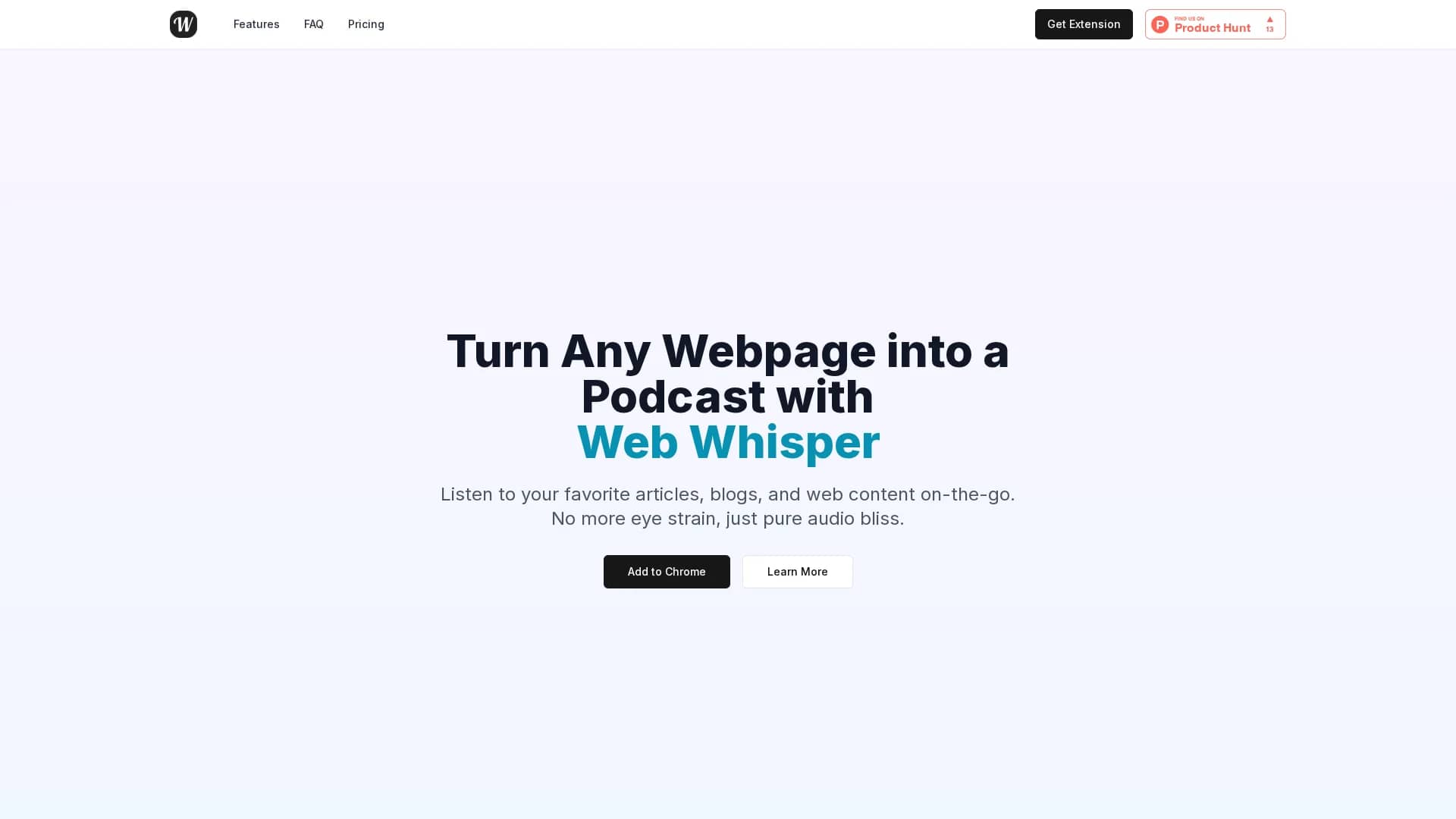 web-whisper homepage