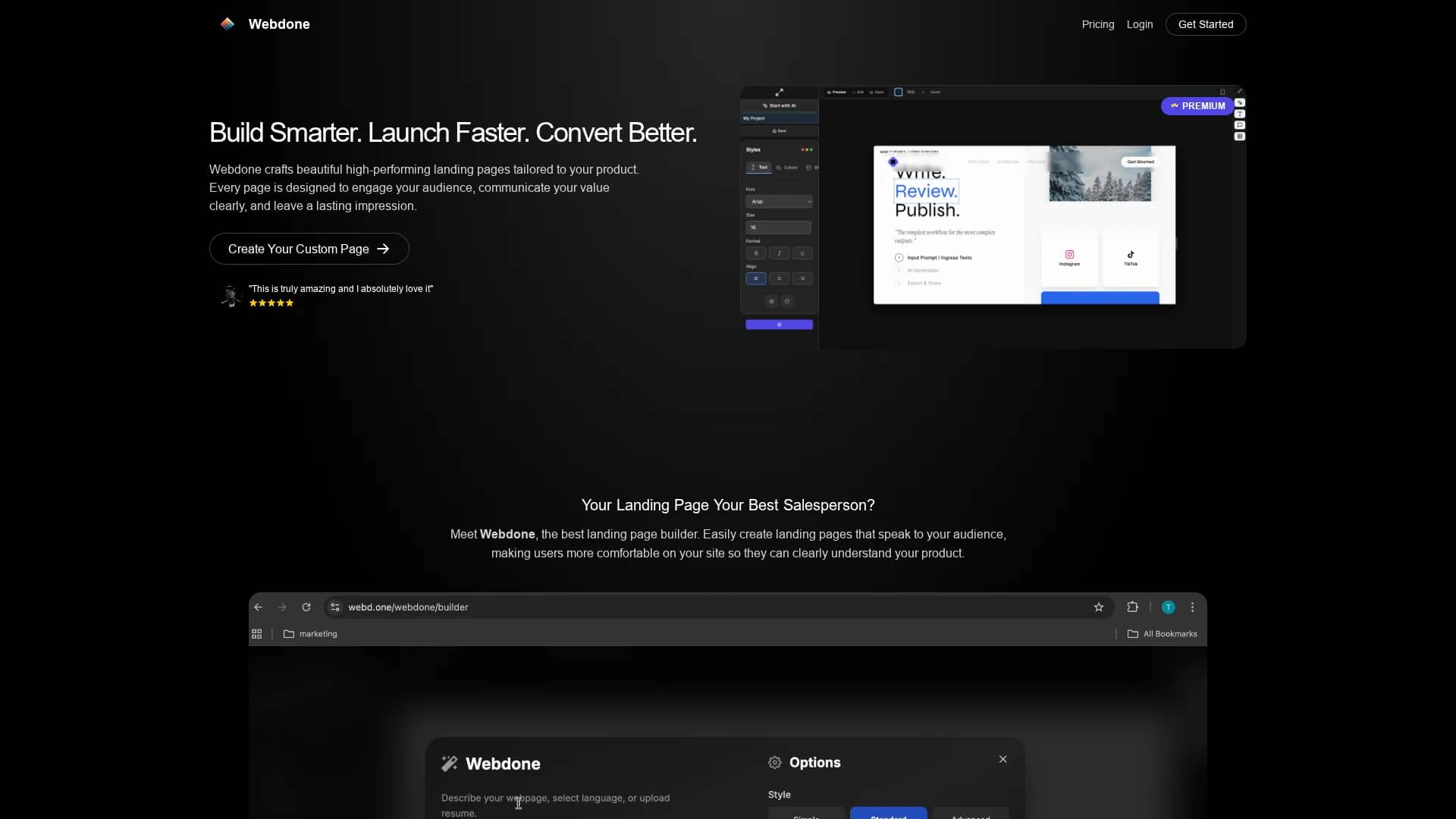 webdone homepage
