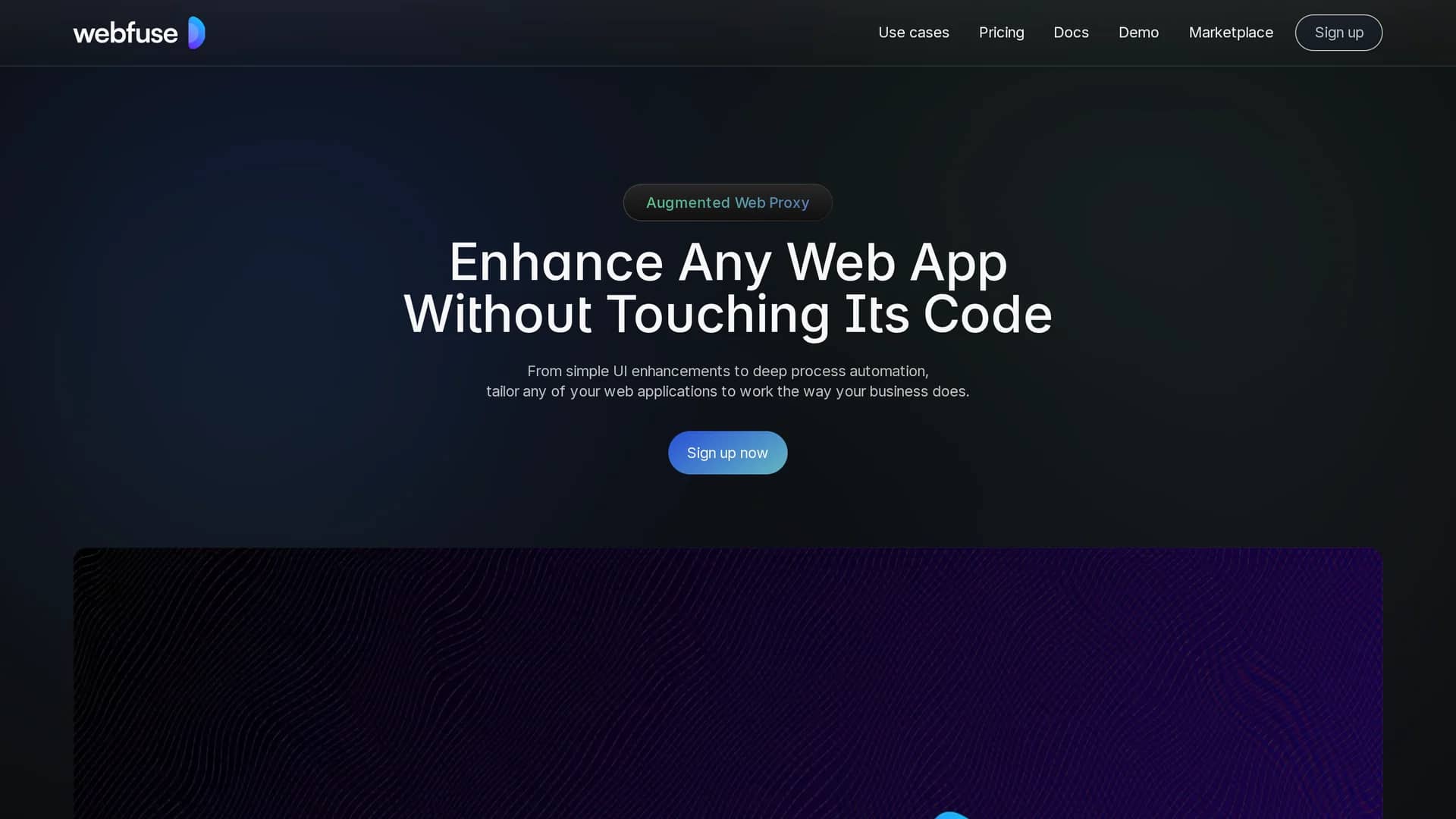 webfuse homepage