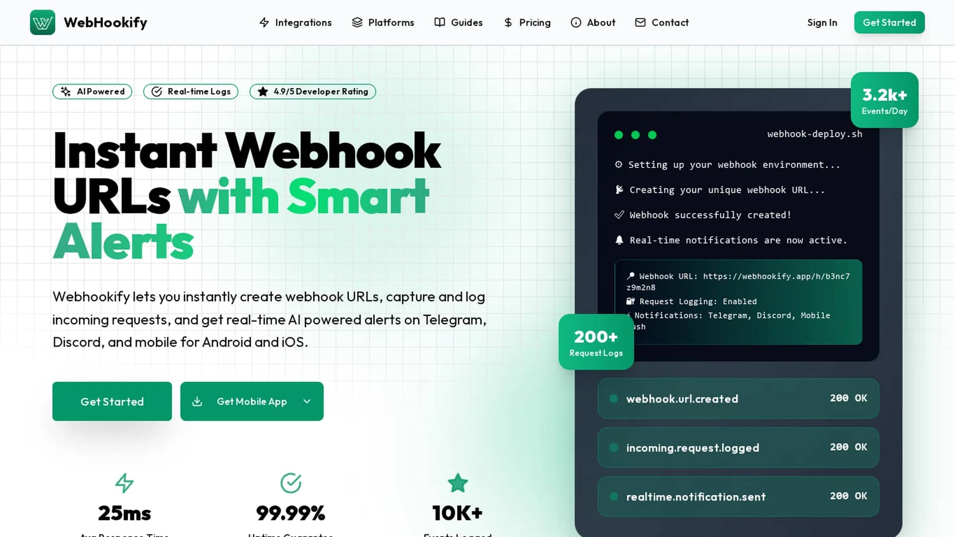 webhookify homepage