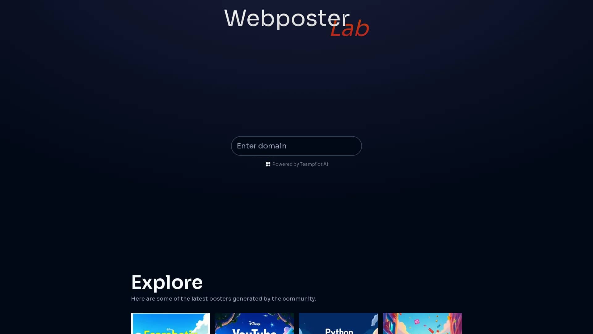 webposter-lab homepage