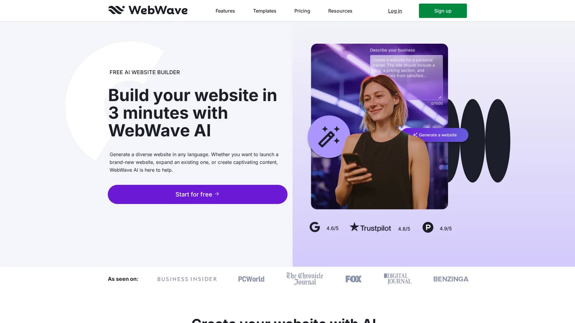 webwave-ai homepage