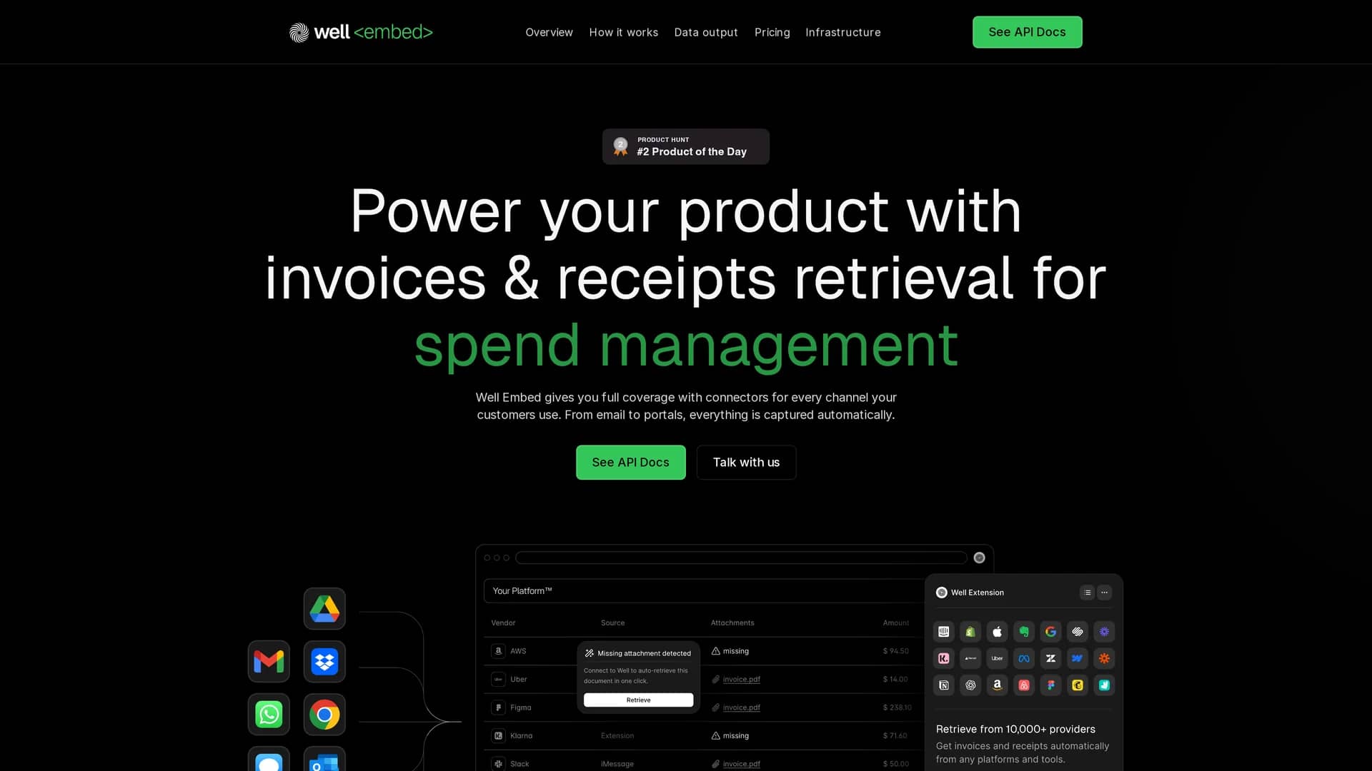 well-embed homepage