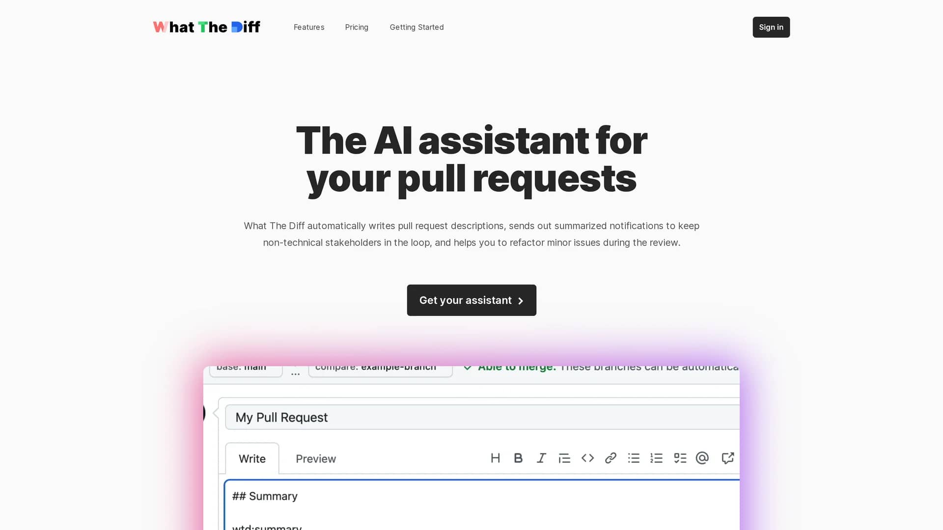 whatthediff homepage