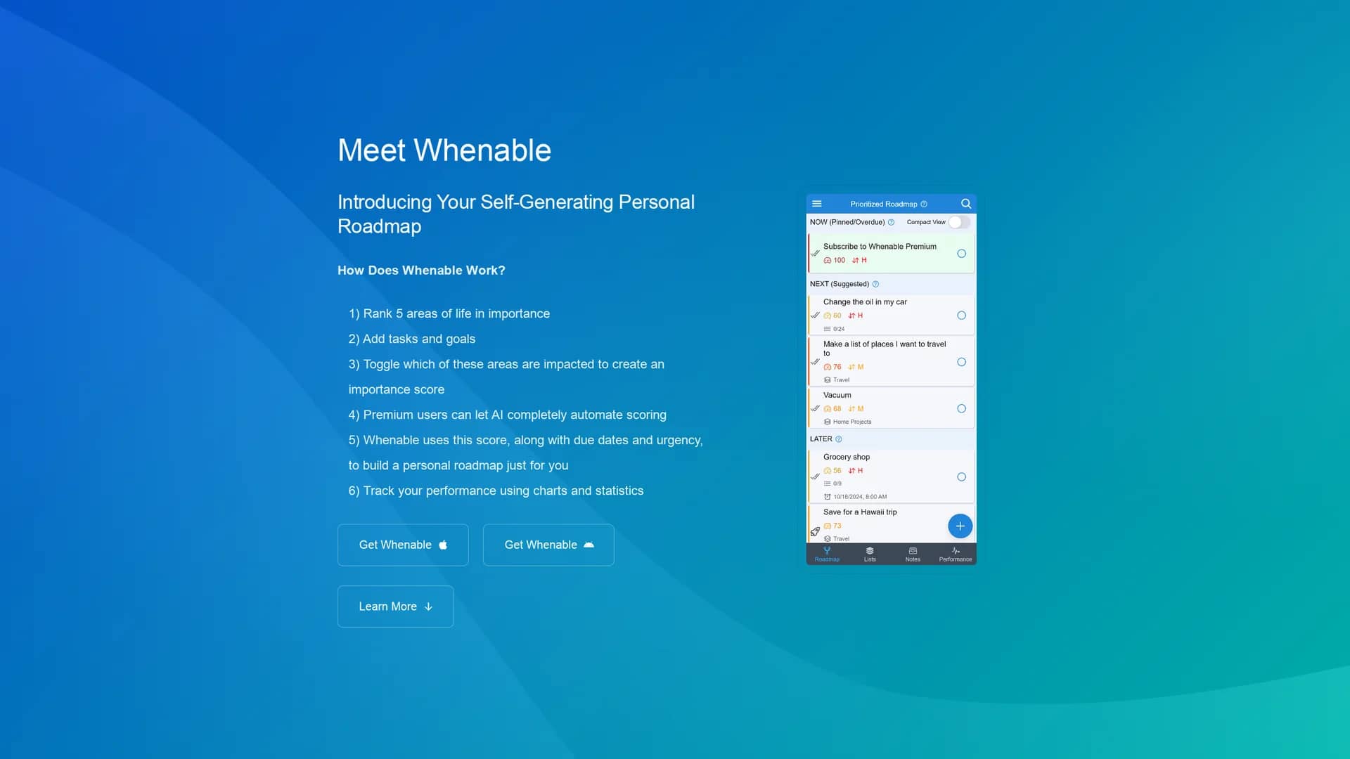 whenable homepage