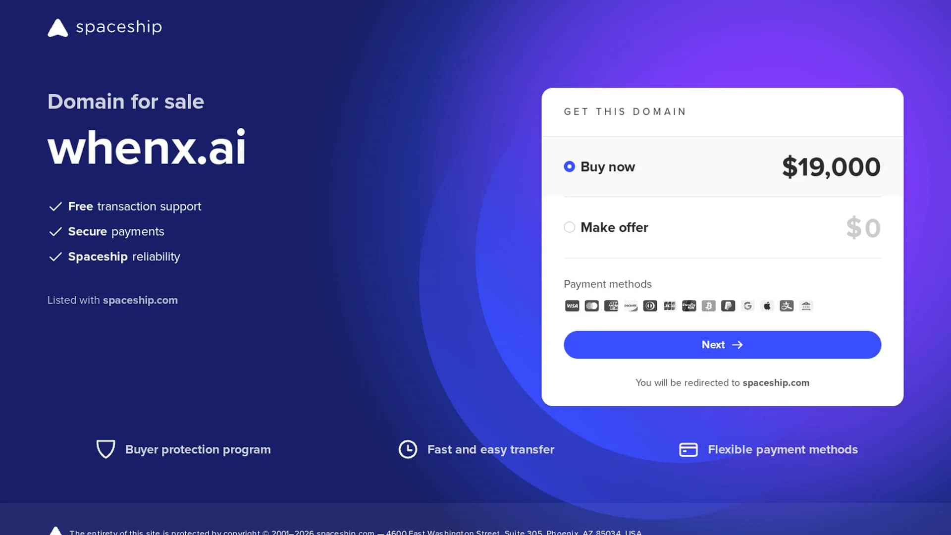 whenx homepage