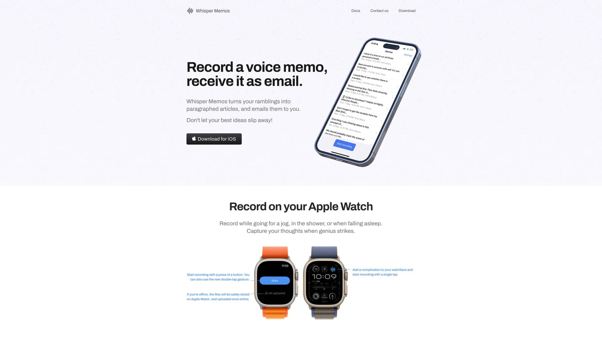 whisper-memos homepage