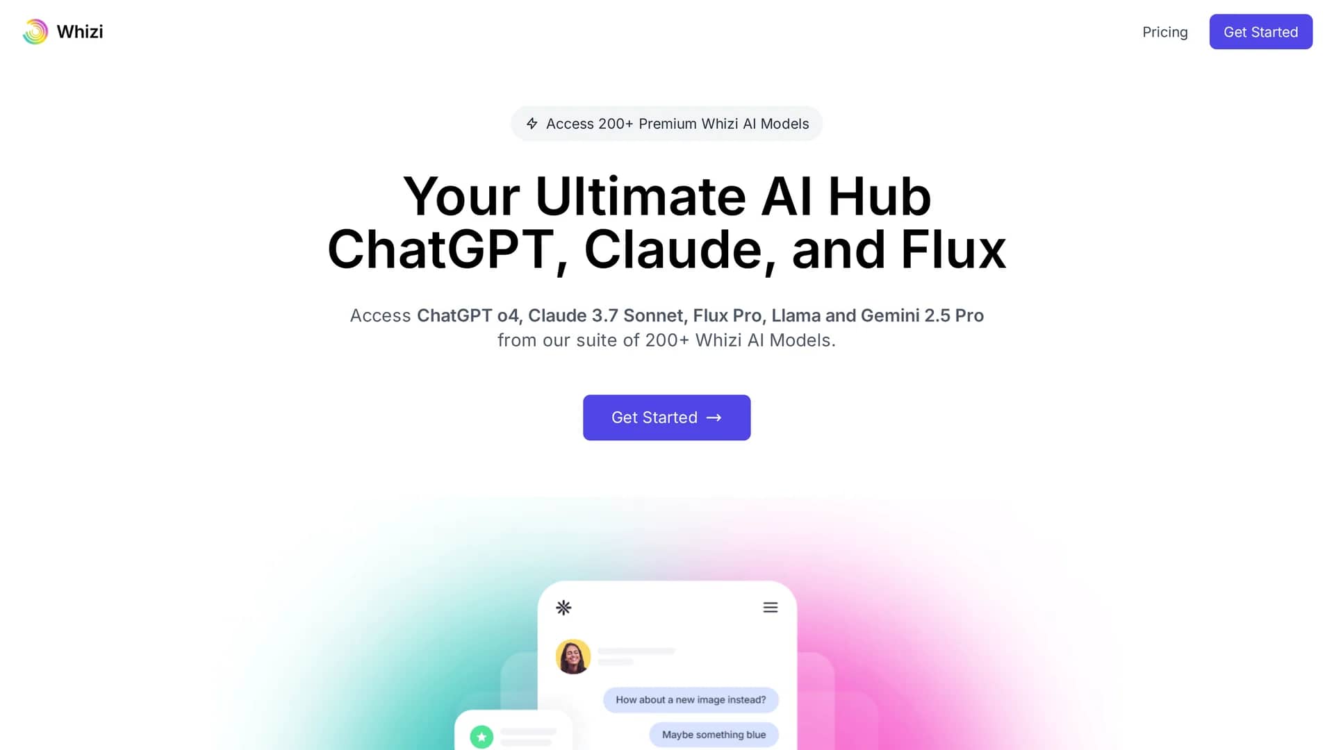 whizi homepage
