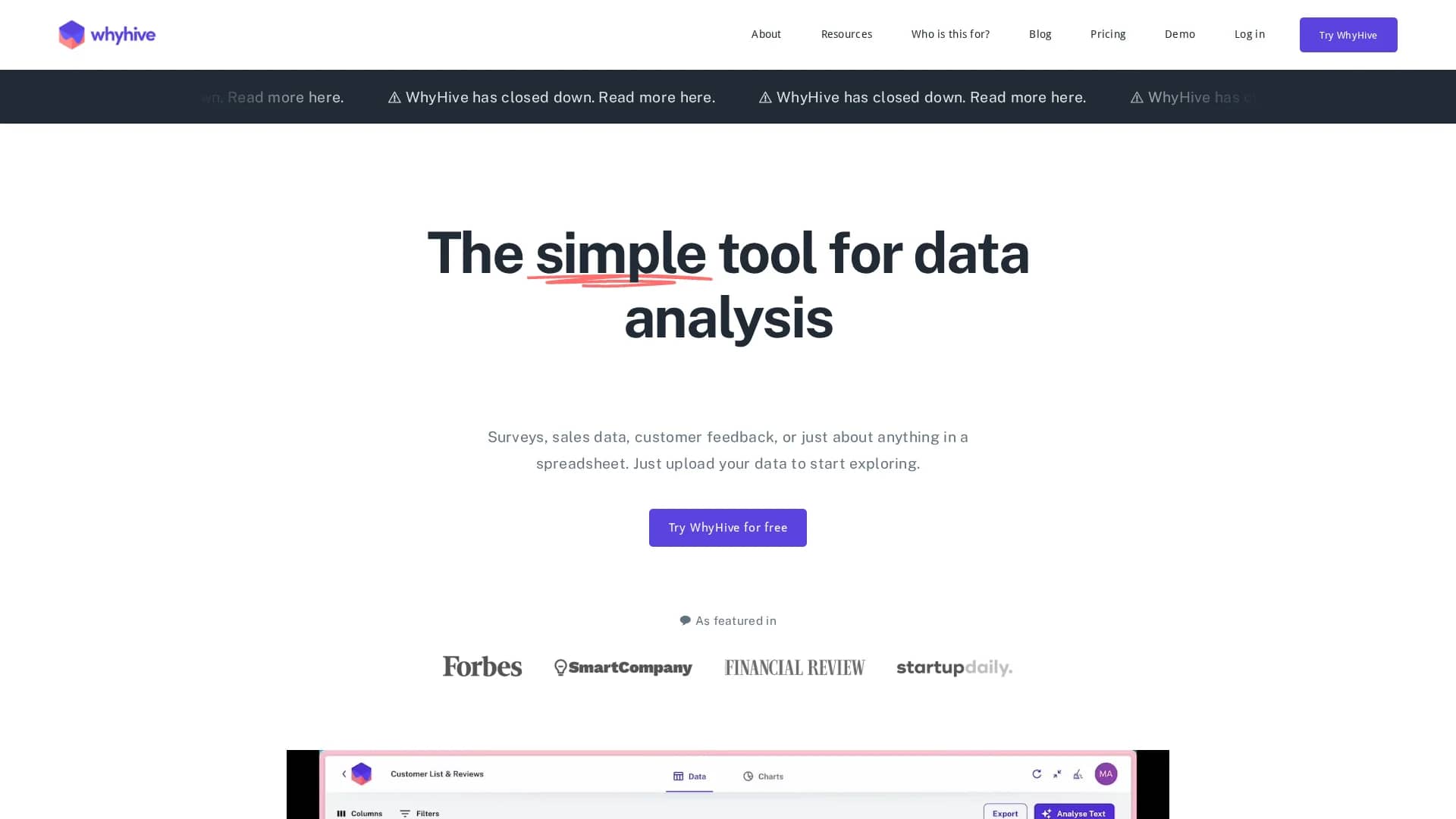 whyhive homepage