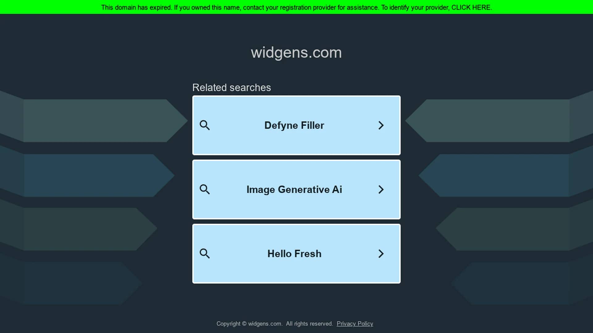 widgens homepage