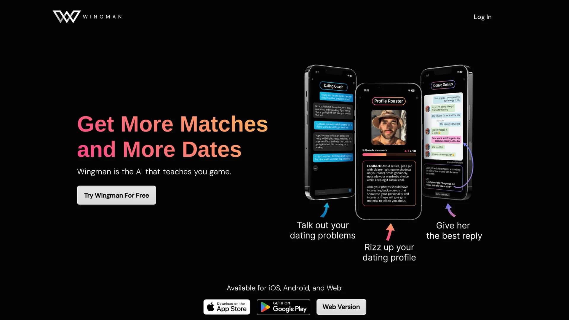 wingman homepage