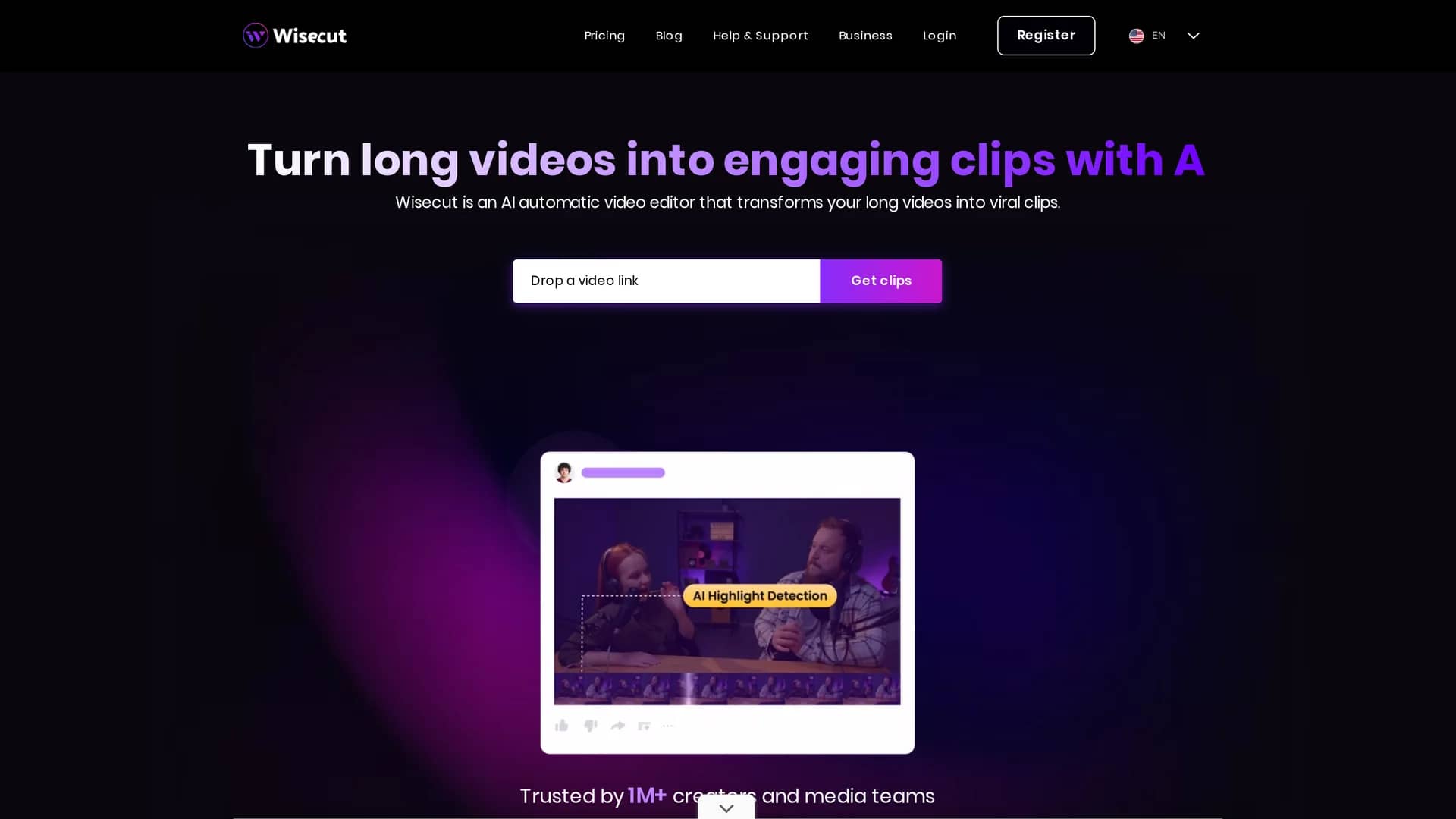 wisecut homepage